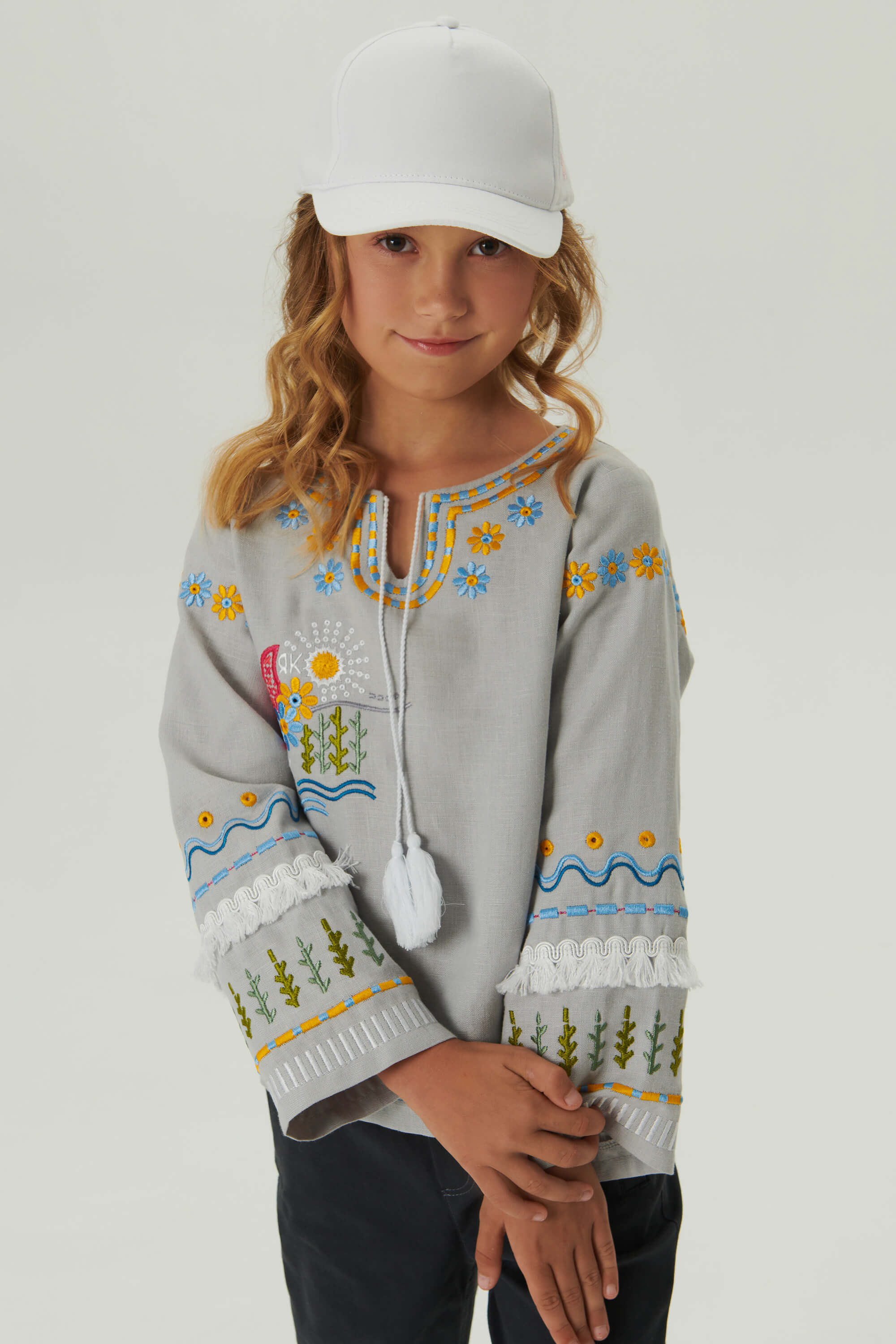 Embroidered shirt for girls Love Ukraine 2 | 116