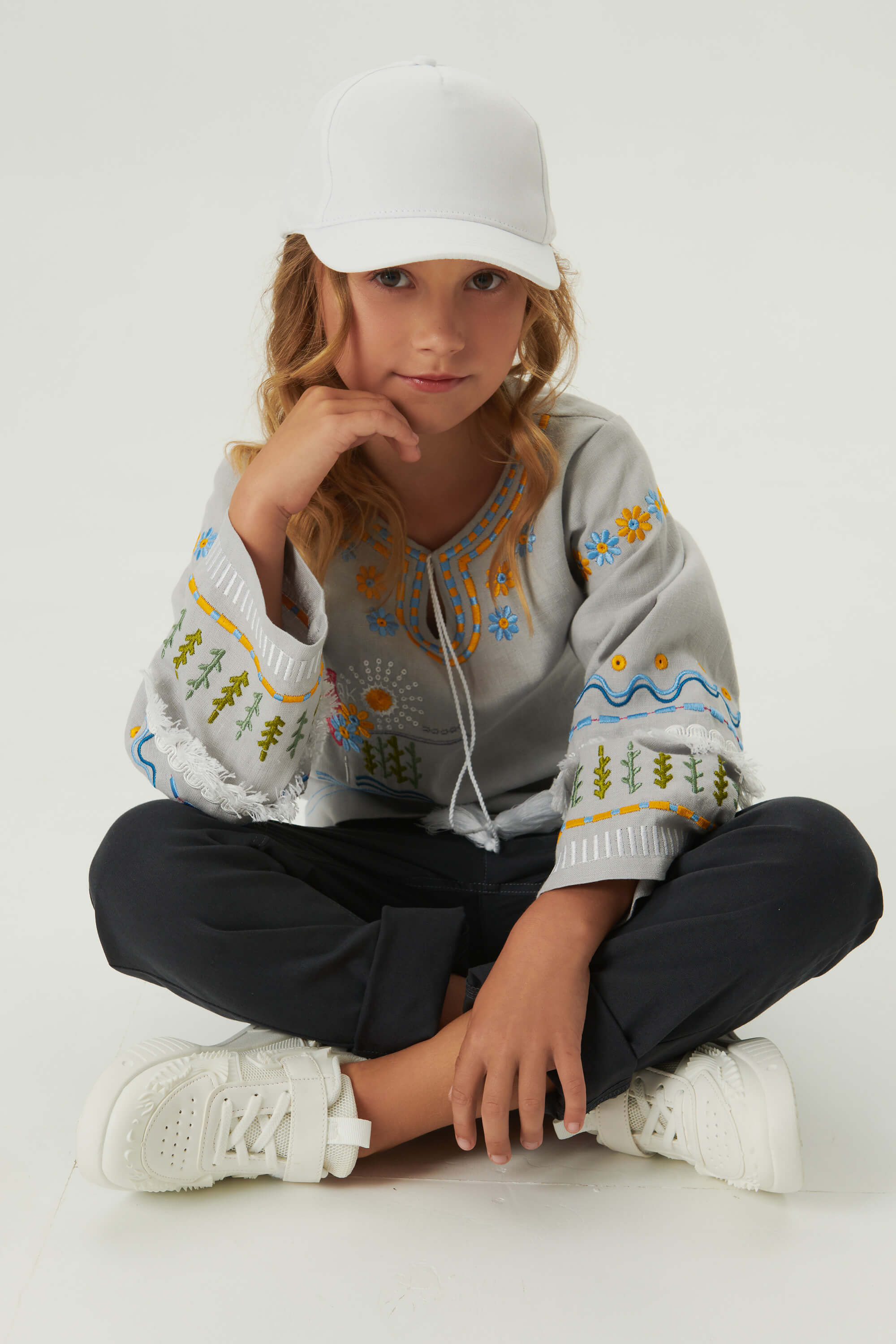 Embroidered shirt for girls Love Ukraine 2 | 116