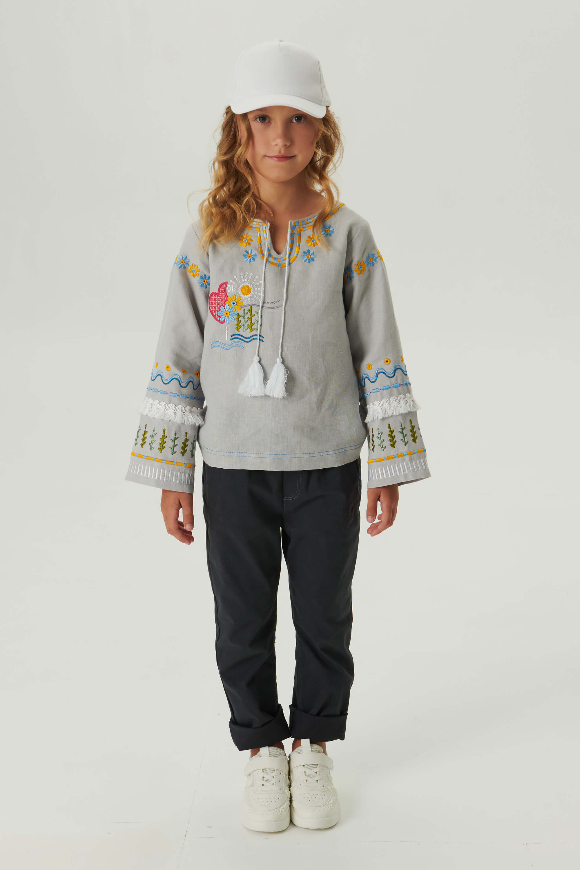 Embroidered shirt for girls Love Ukraine 2 | 116