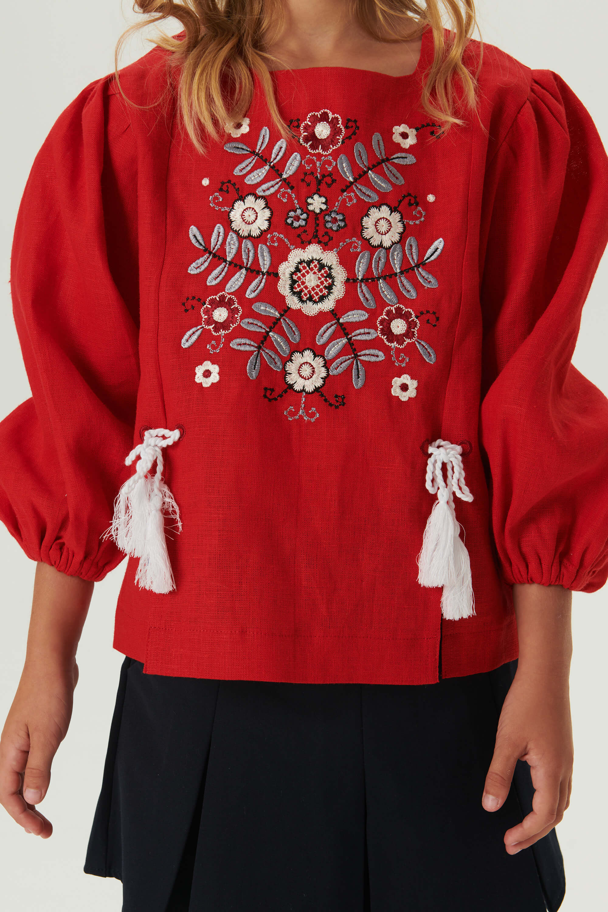 Embroidered blouse for a girl Spring 1