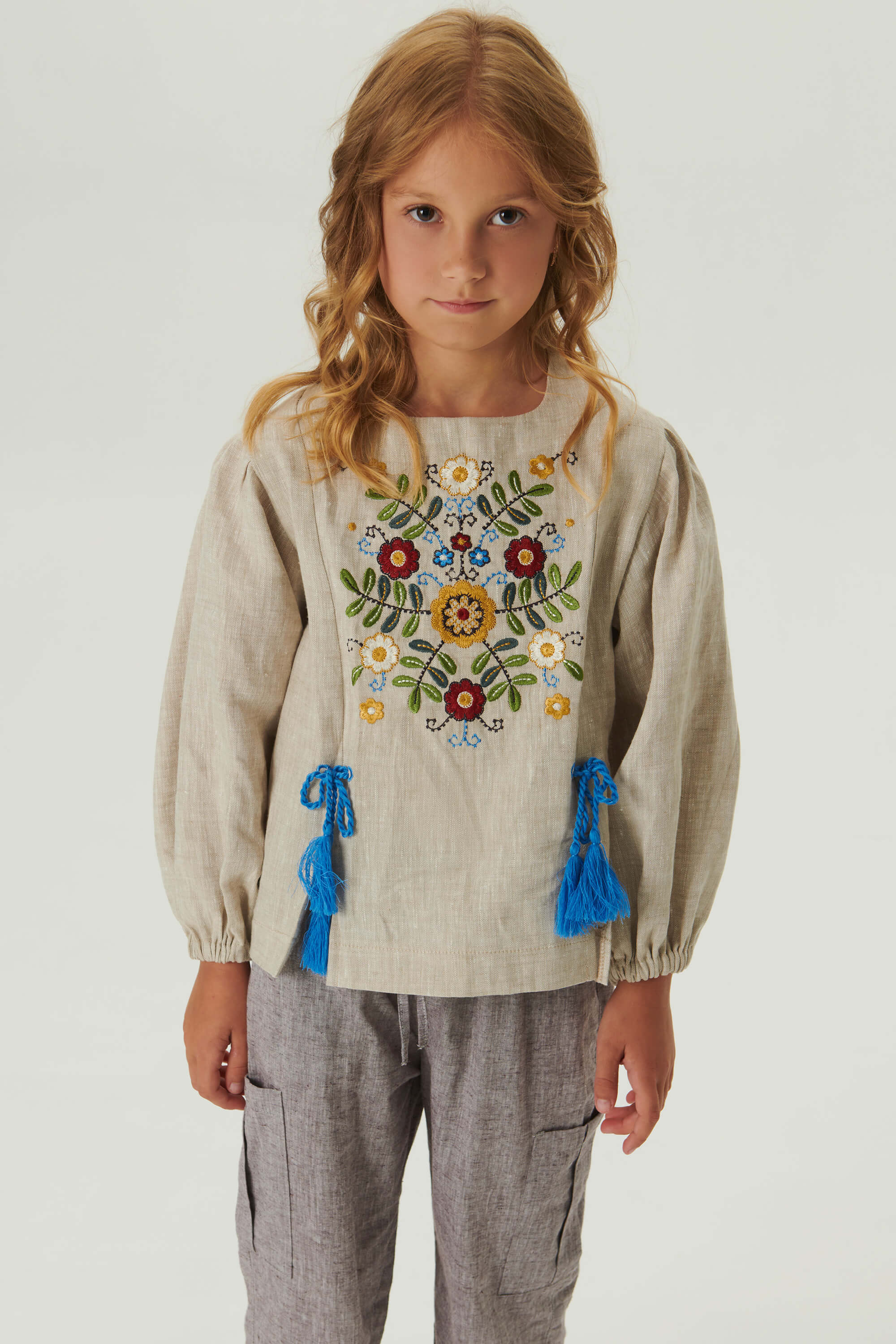 Embroidered blouse for a girl Spring 2 | 116