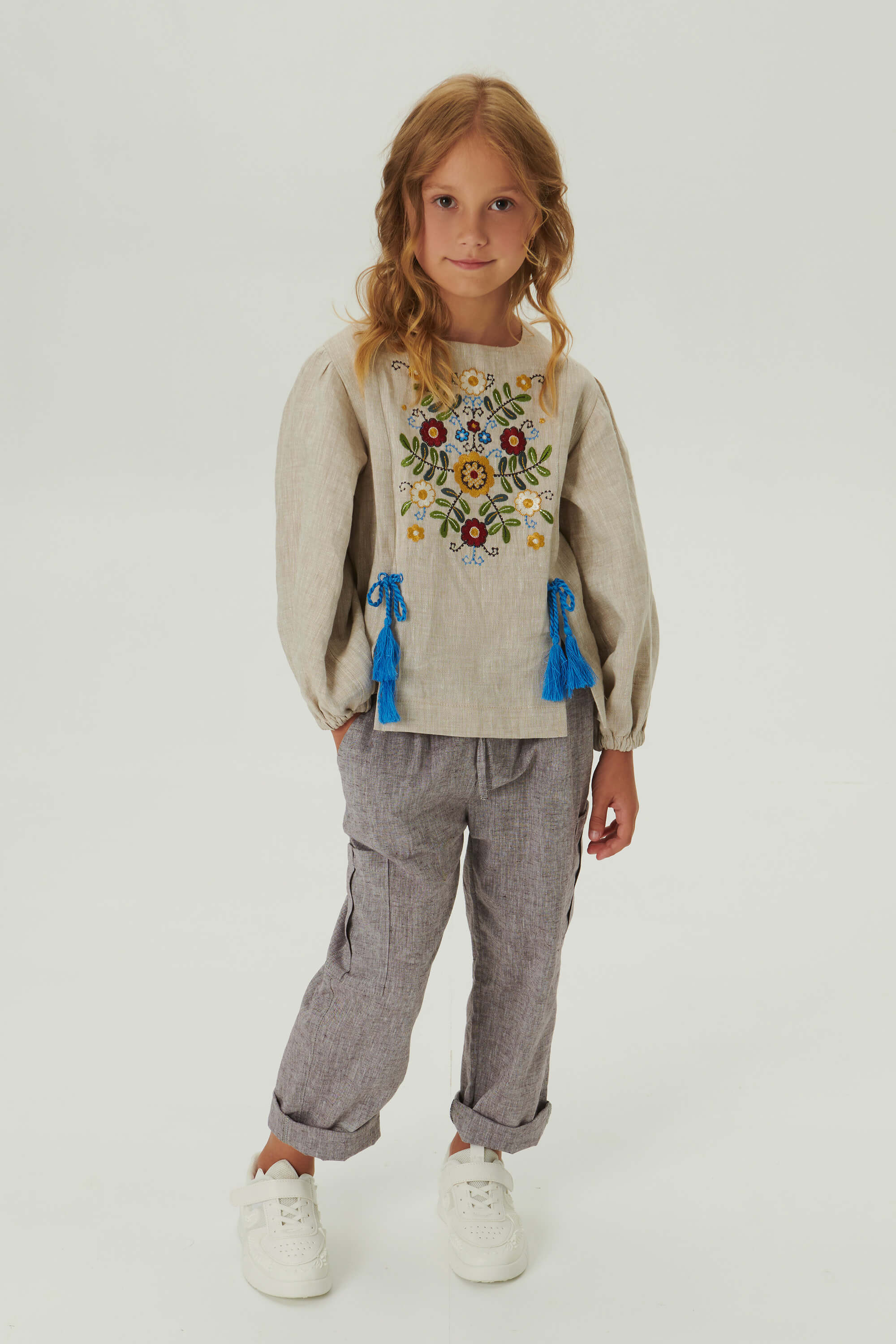 Embroidered blouse for a girl Spring 2 | 116