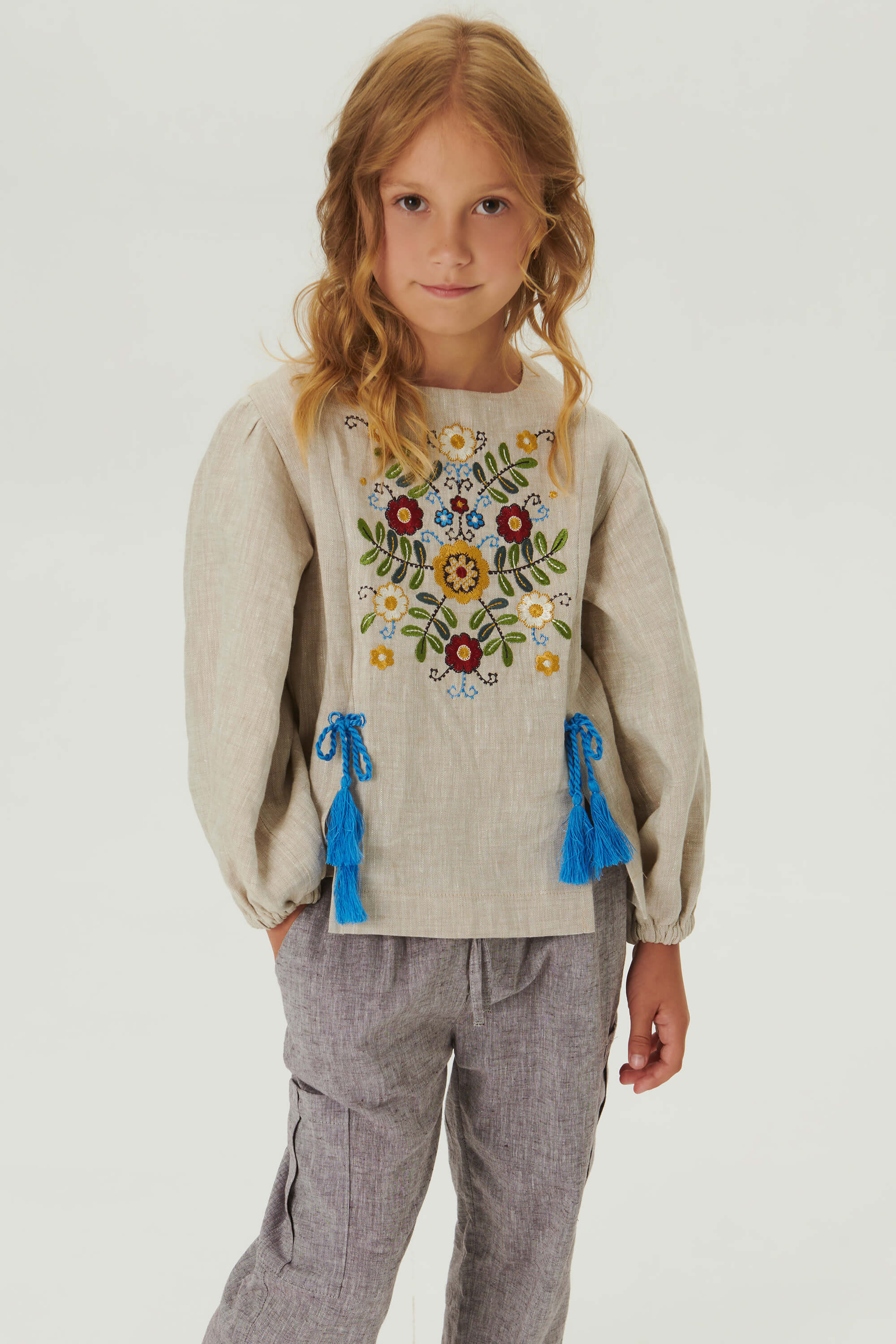 Embroidered blouse for a girl Spring 2 | 116