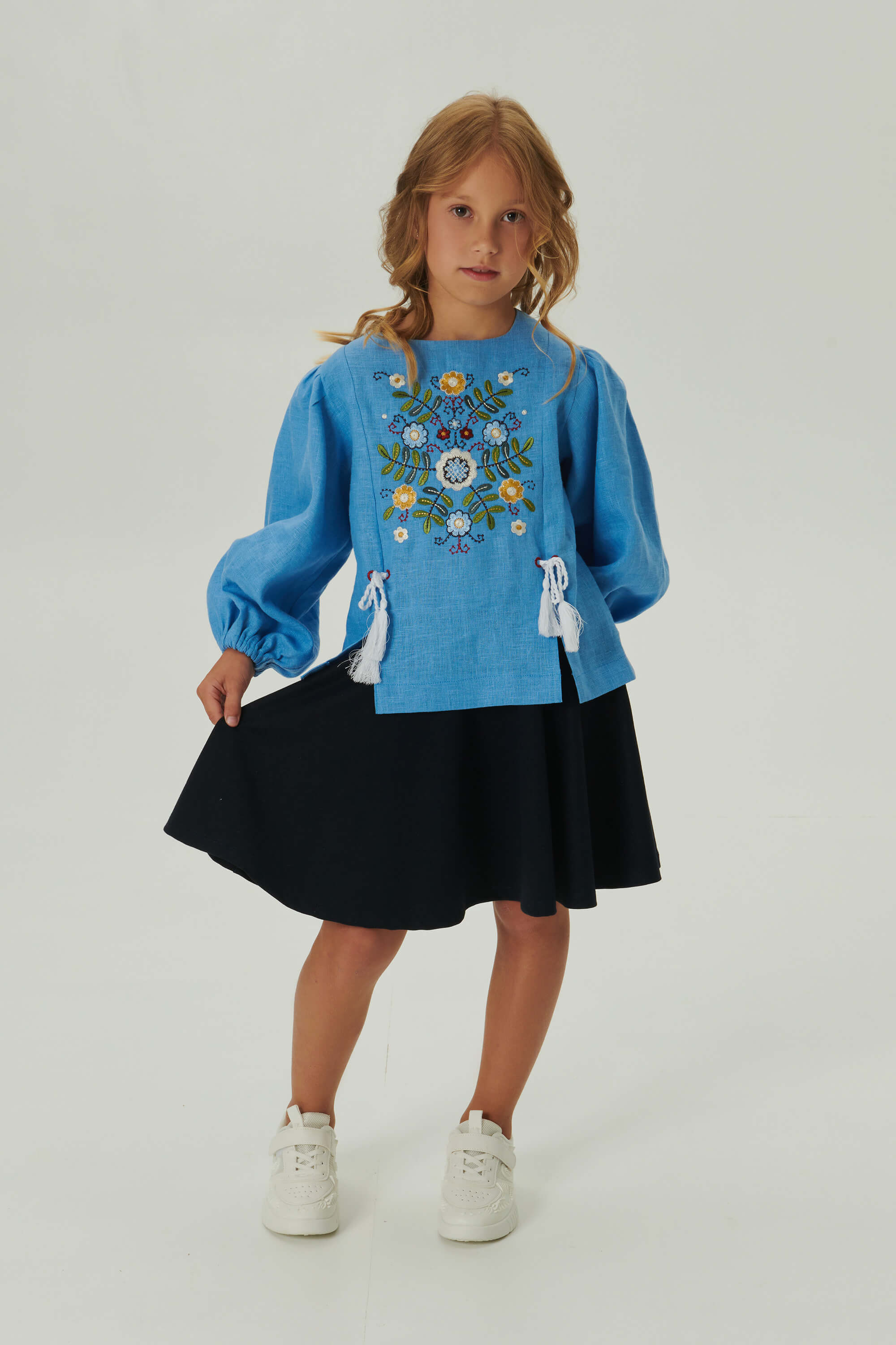 Embroidered blouse for a girl Spring 3 | 116