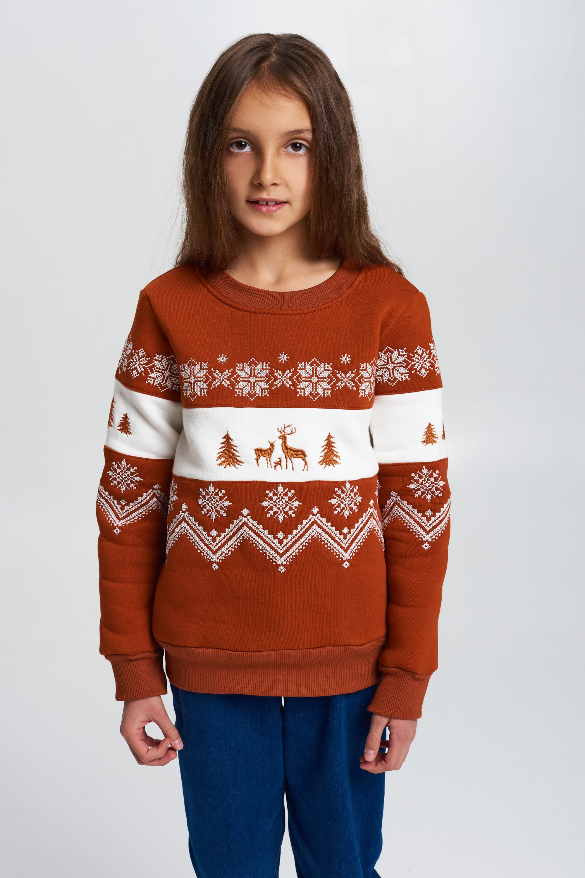 Christmas sweatshirt for a brown girl