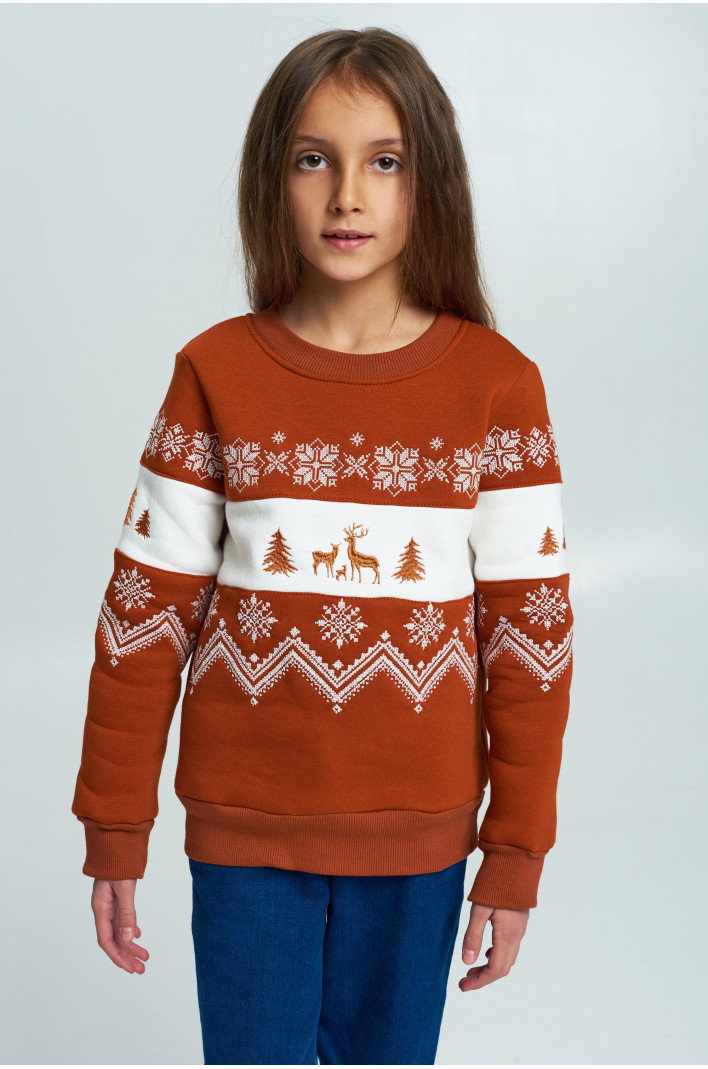 Christmas sweatshirt for a brown girl