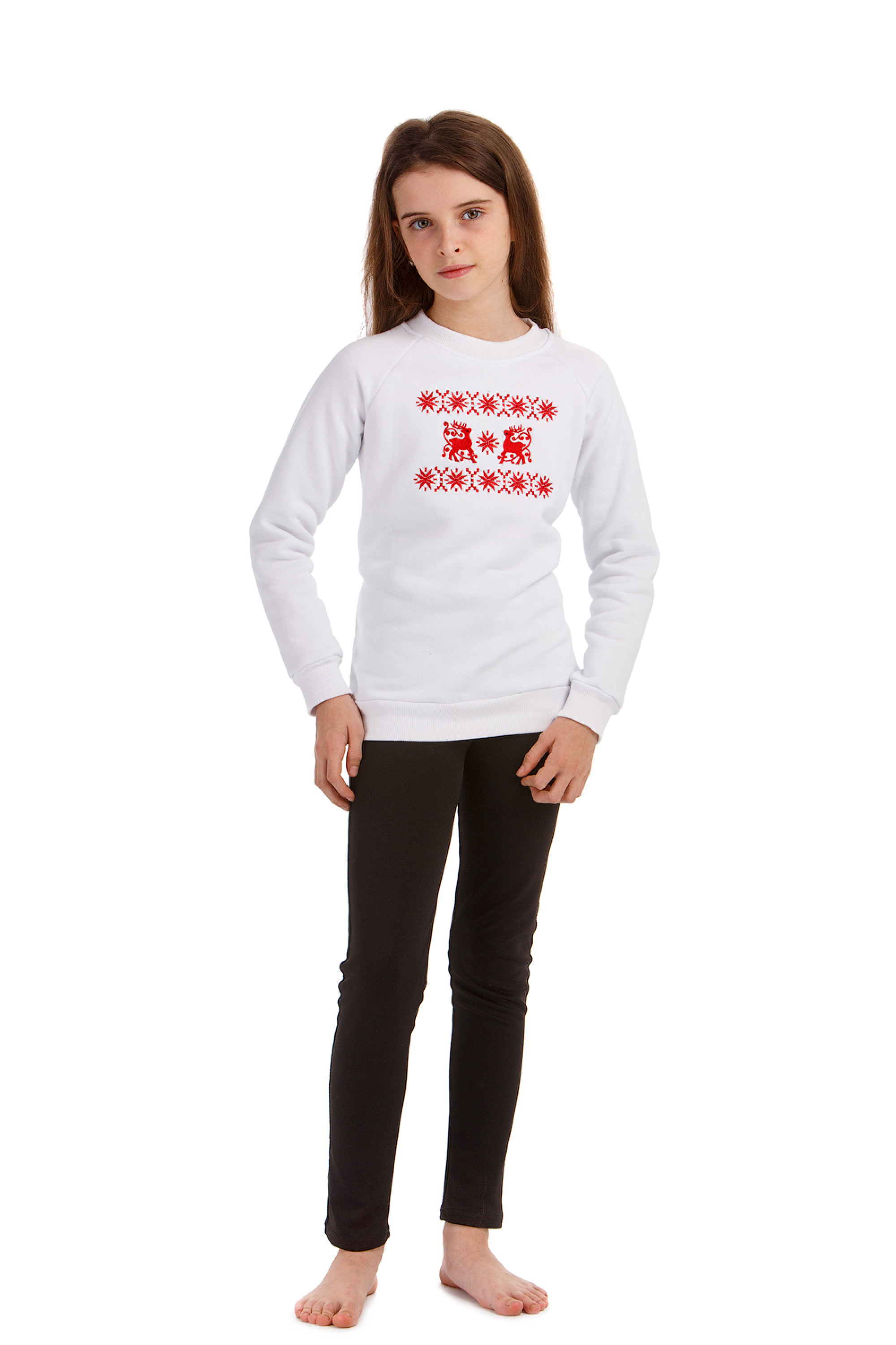 Christmas sweatshirt for girls with deer