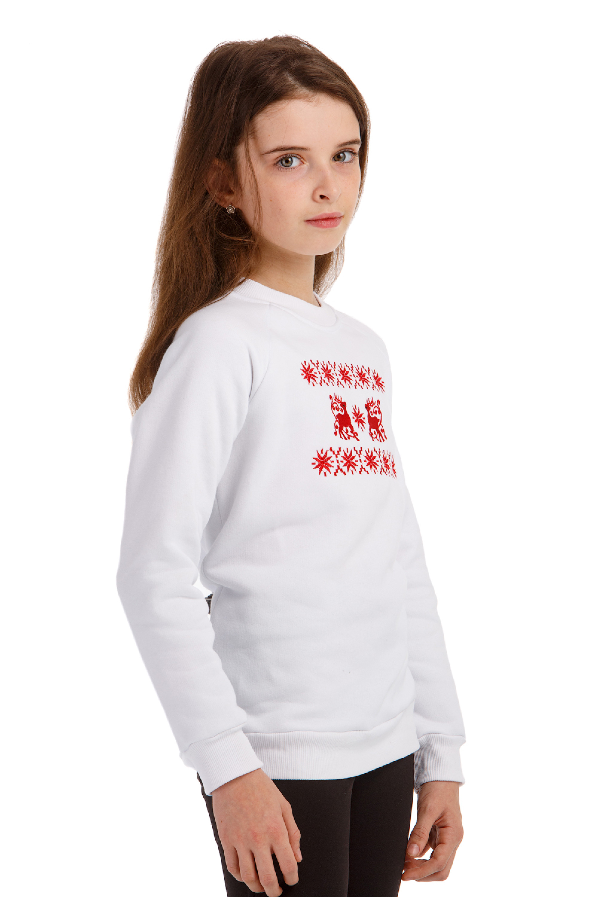 Christmas sweatshirt for girls with deer