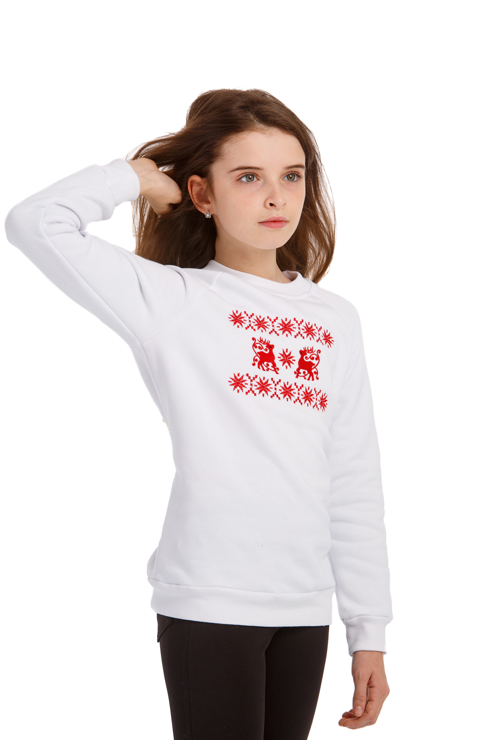 Christmas sweatshirt for girls with deer | 116