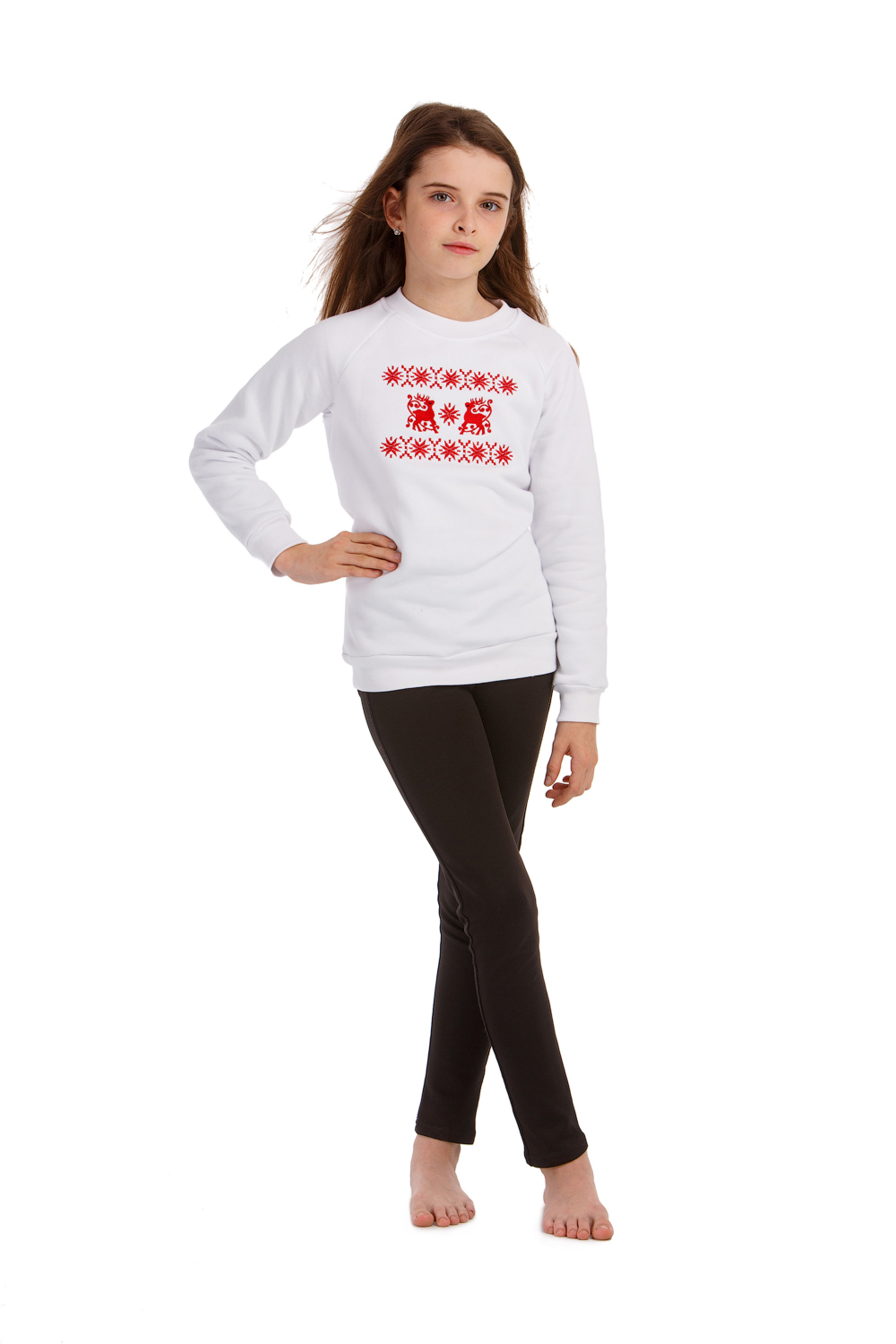Christmas sweatshirt for girls with deer | 116