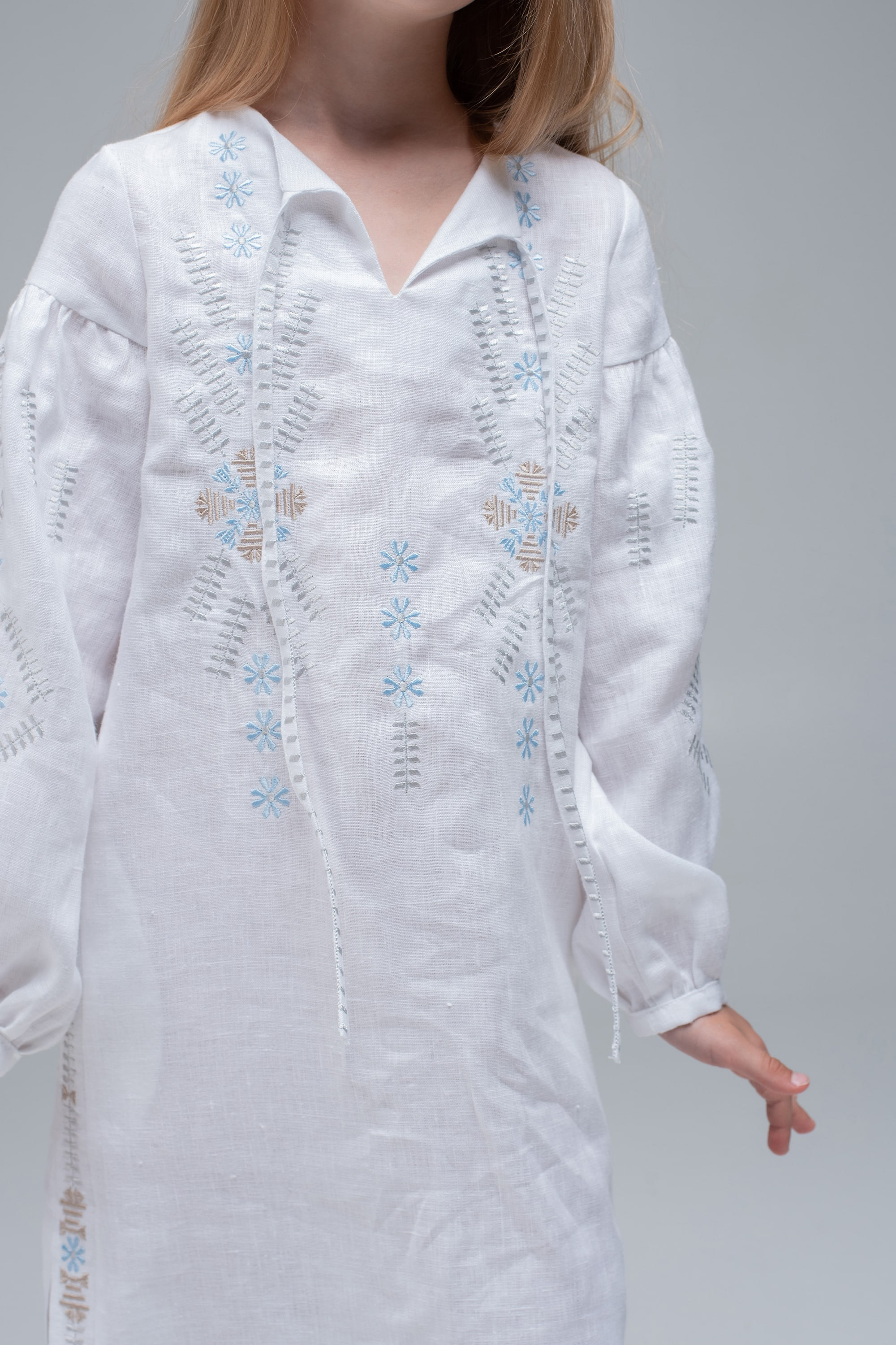 Embroidered dress White/Triytsia | 116