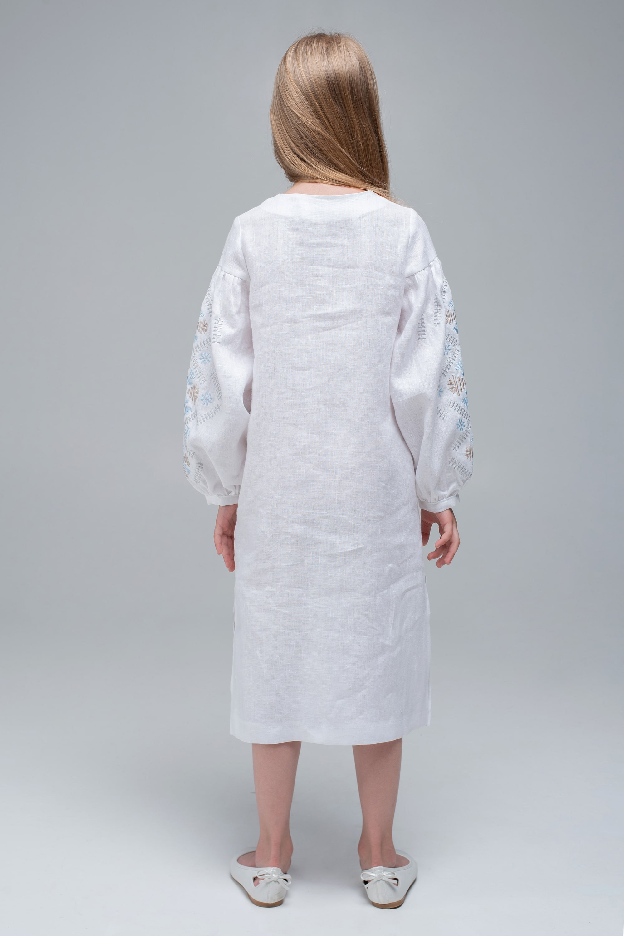 Embroidered dress White/Triytsia | 116