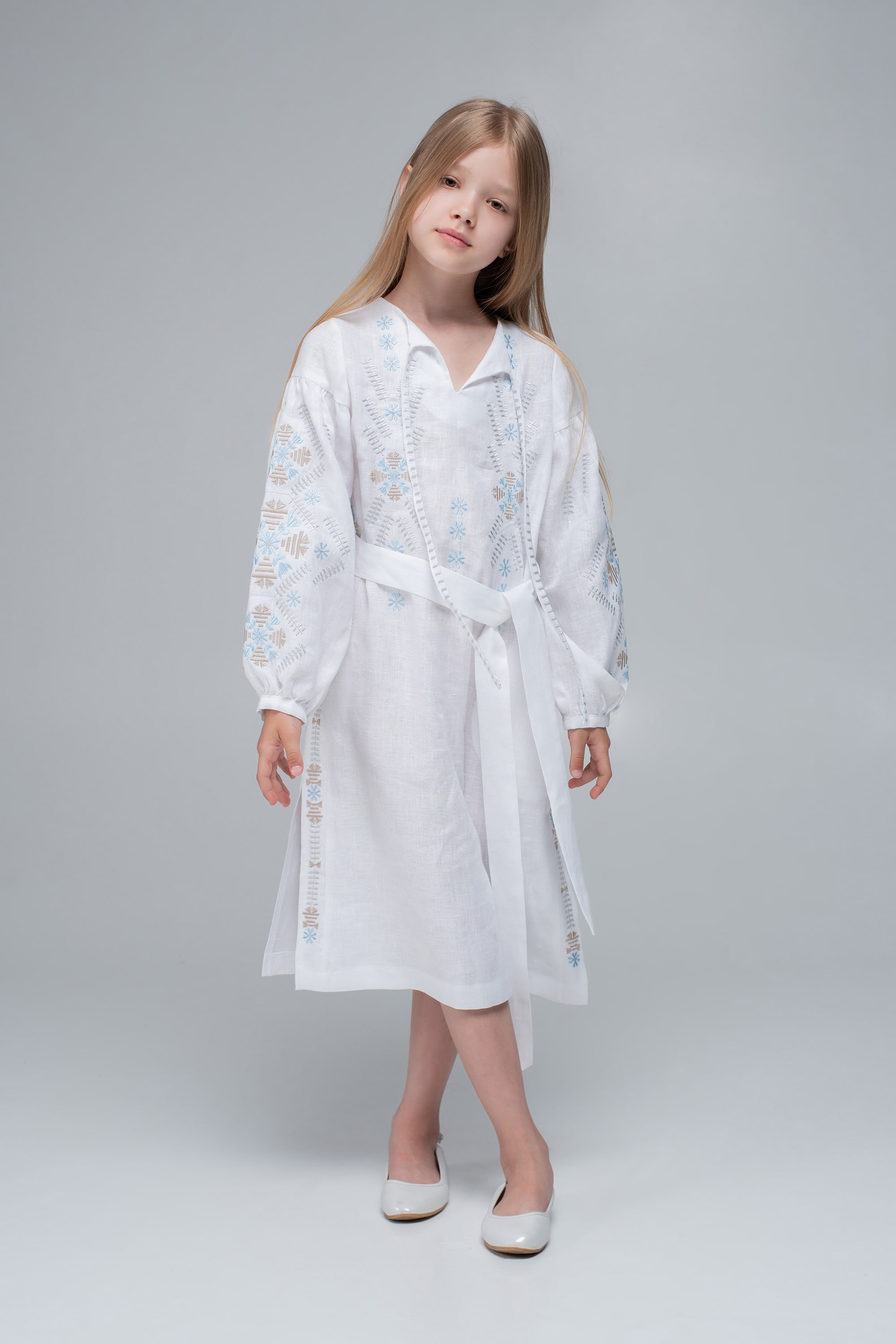 Embroidered dress White/Triytsia | 116