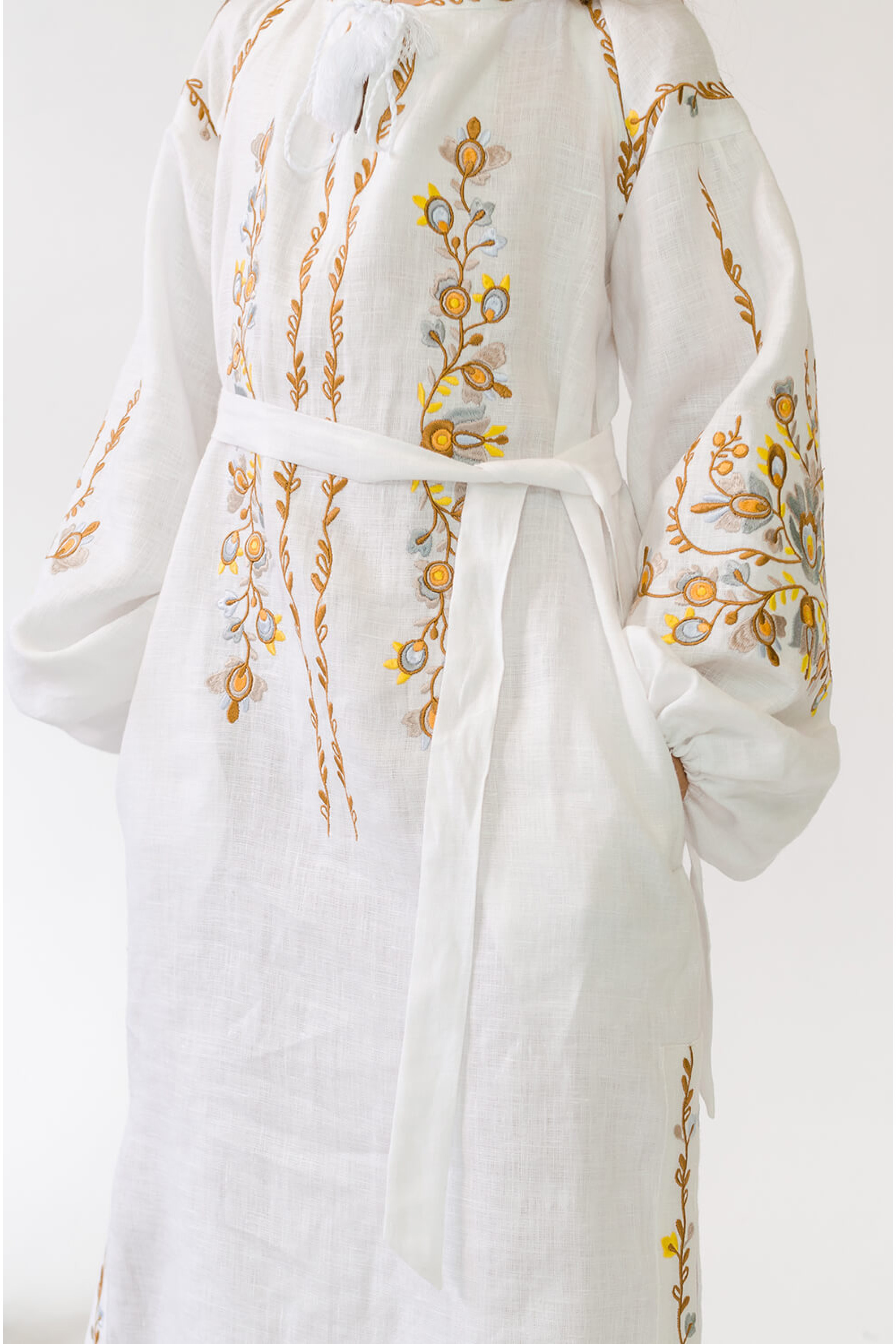 Embroidered dress for girls White 5 | 116