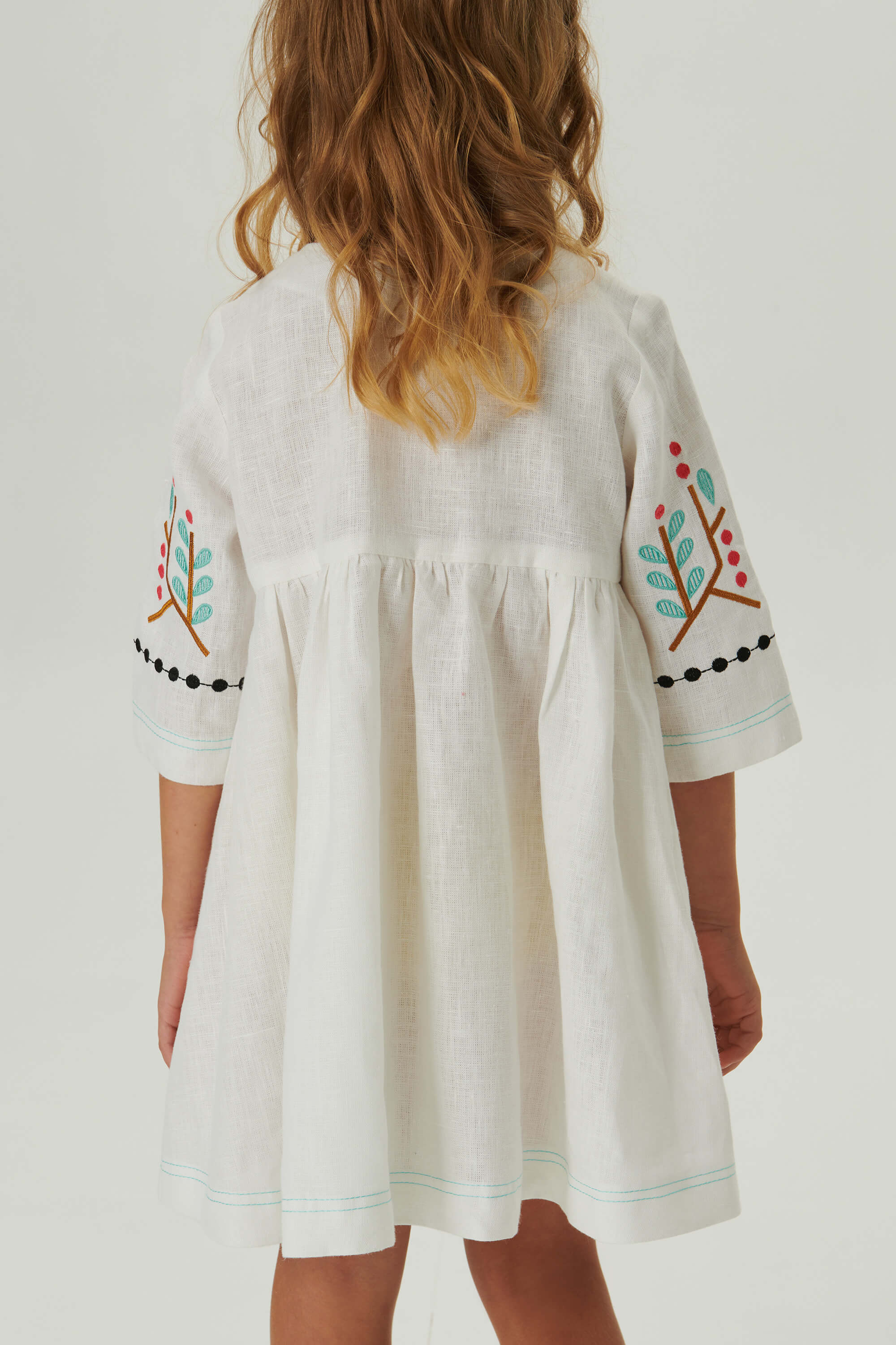Embroidered white dress for a girl Love Ukraine 2 | 110
