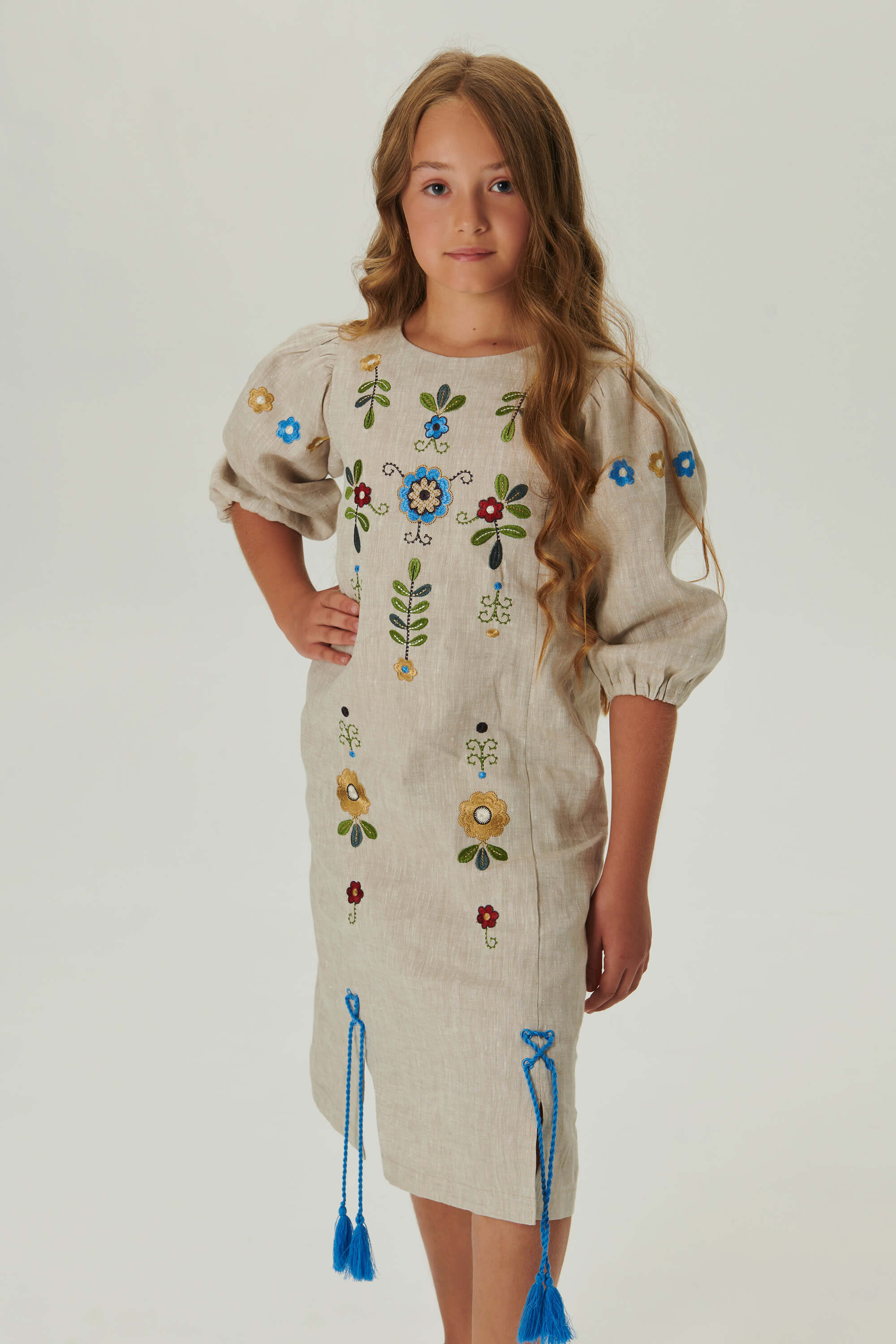 Embroidered dress for a girl Spring  1 | 122