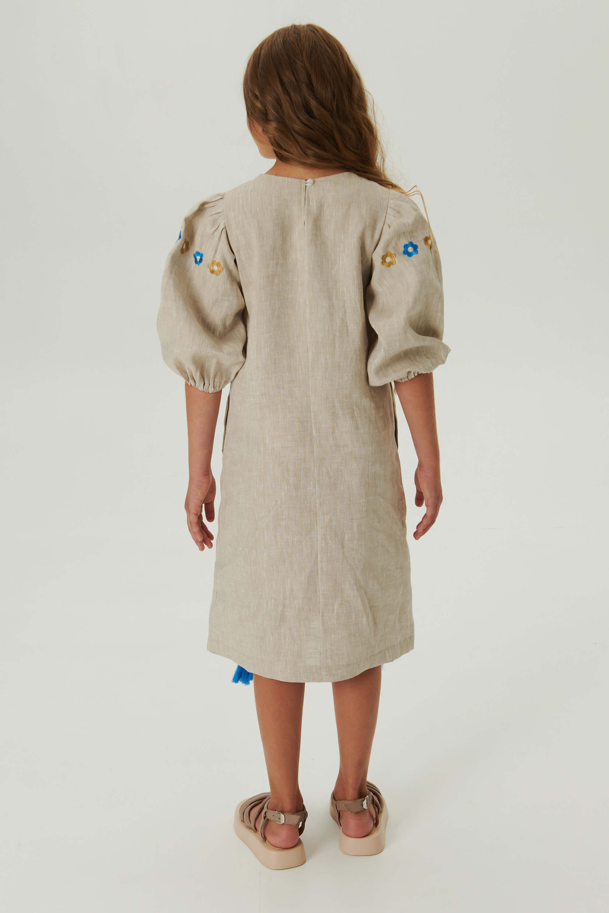 Embroidered dress for a girl Spring  1