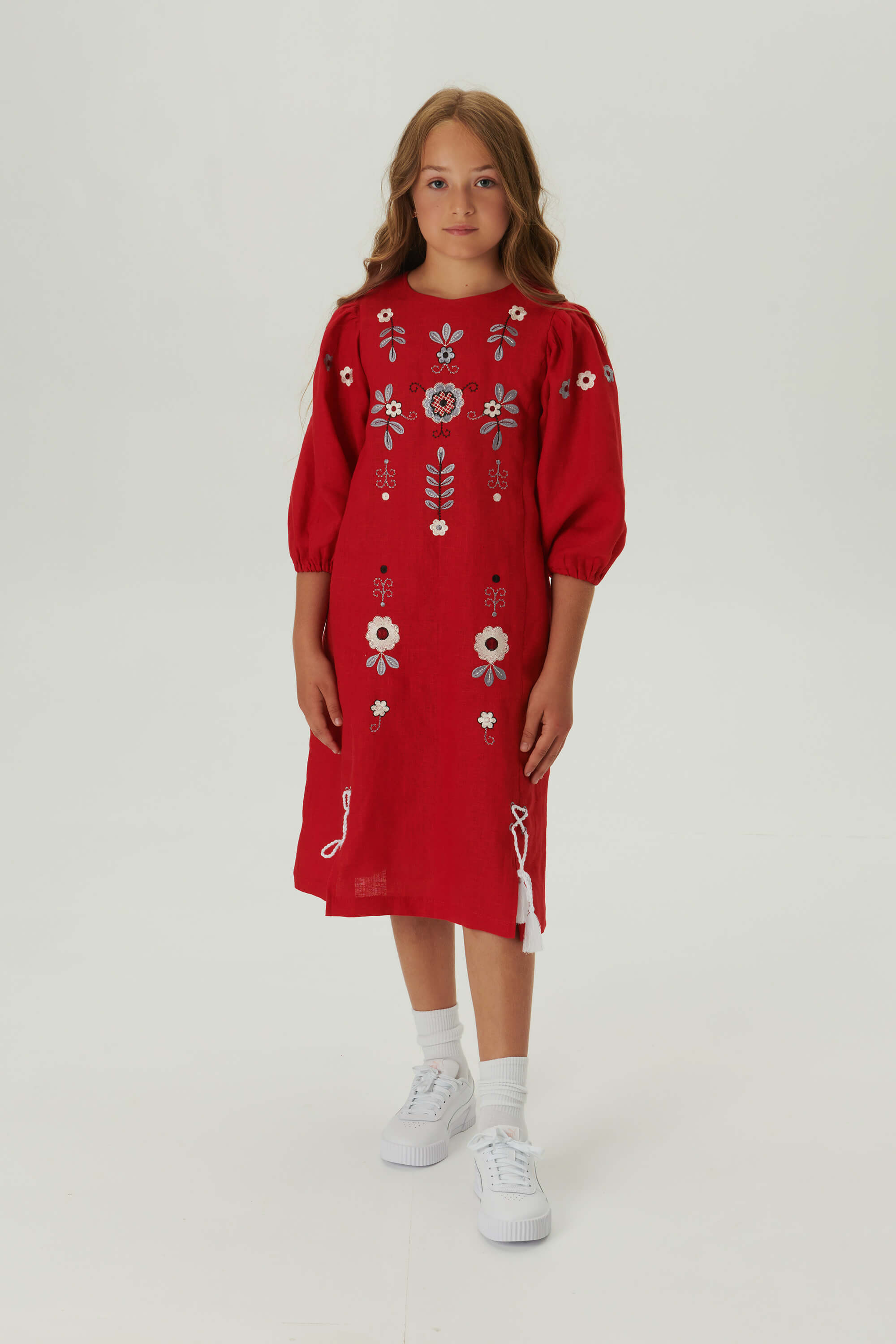 Embroidered dress for a girl Spring  2