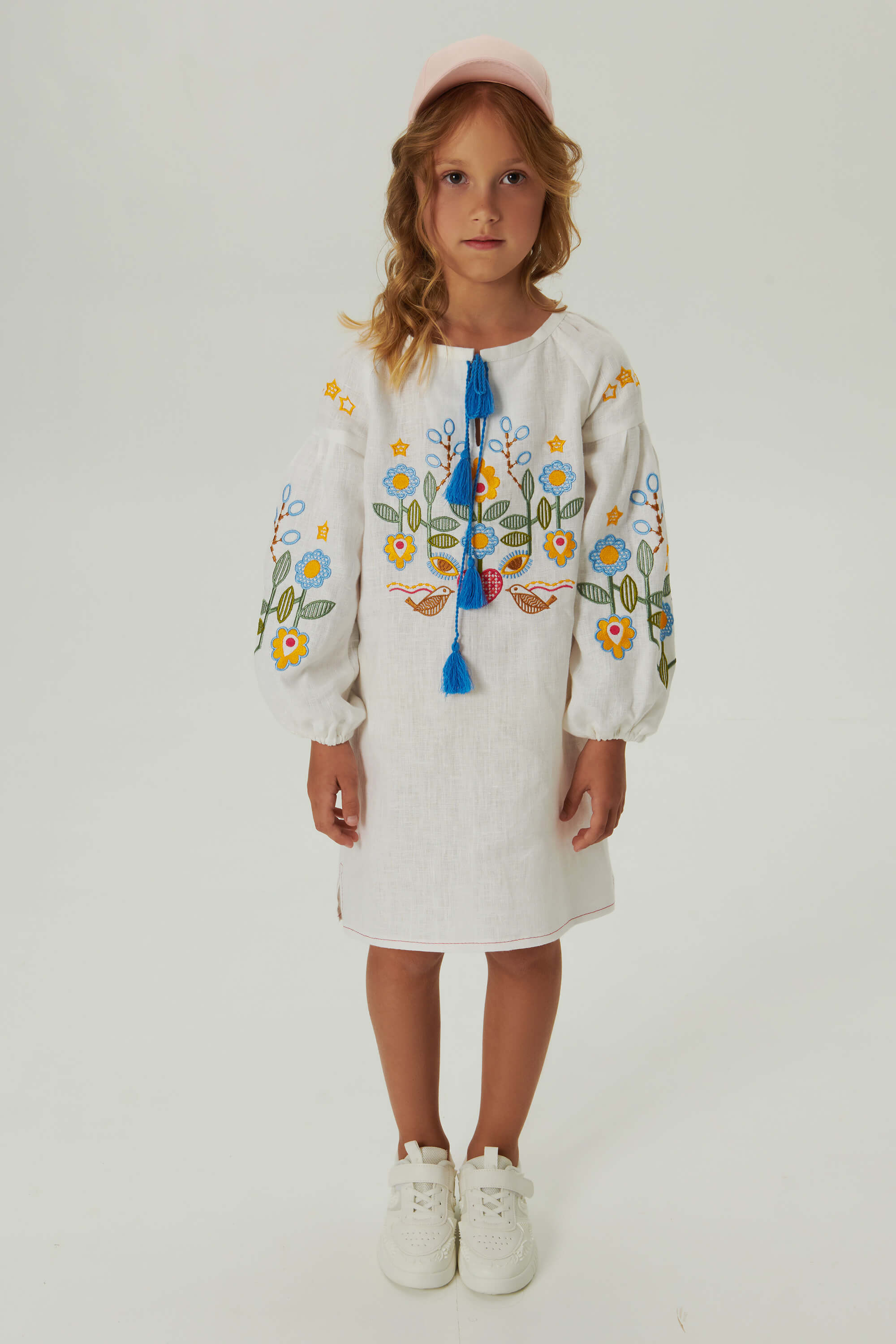 Embroidered dress for a girl Love Ukraine 1