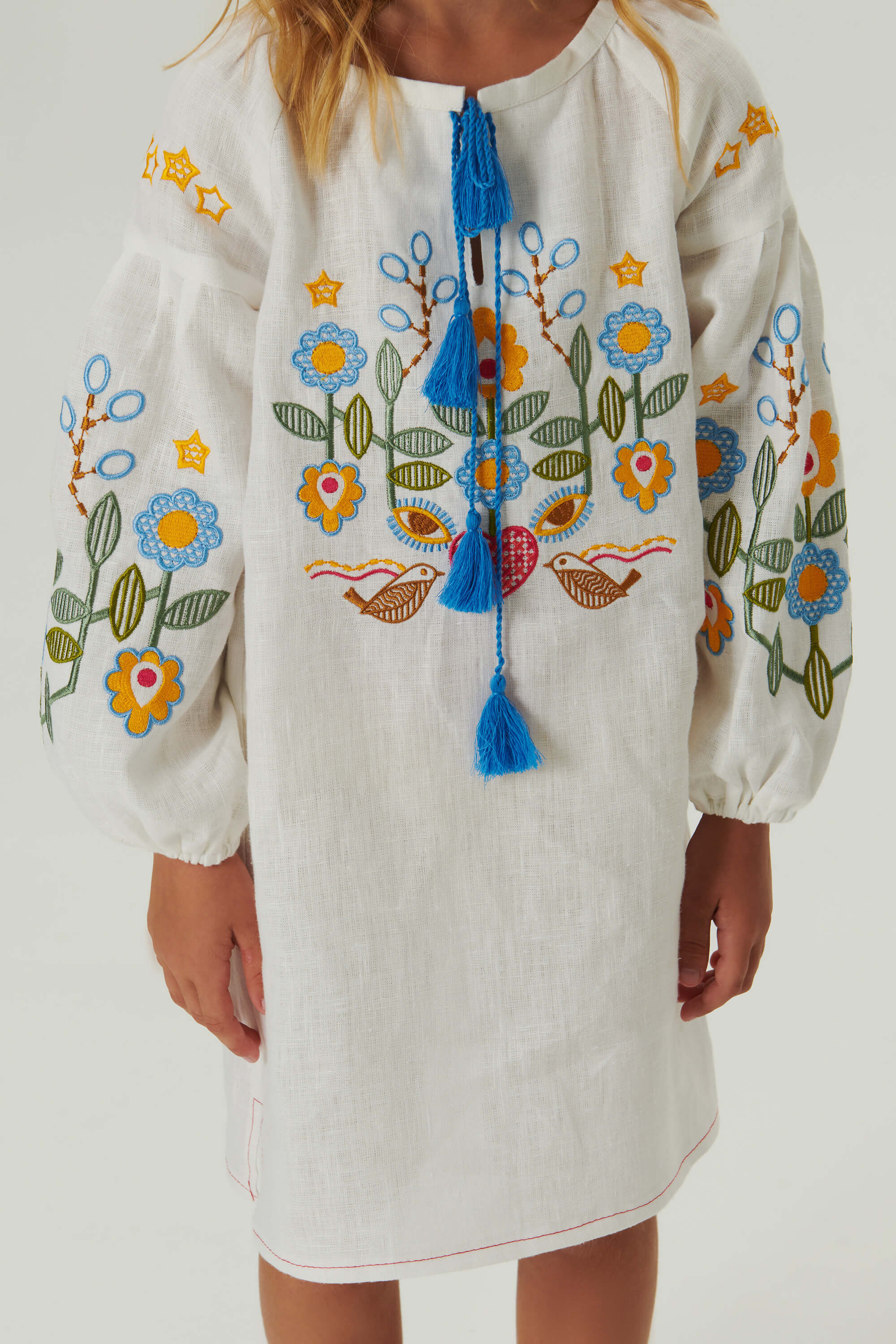 Embroidered dress for a girl Love Ukraine 1