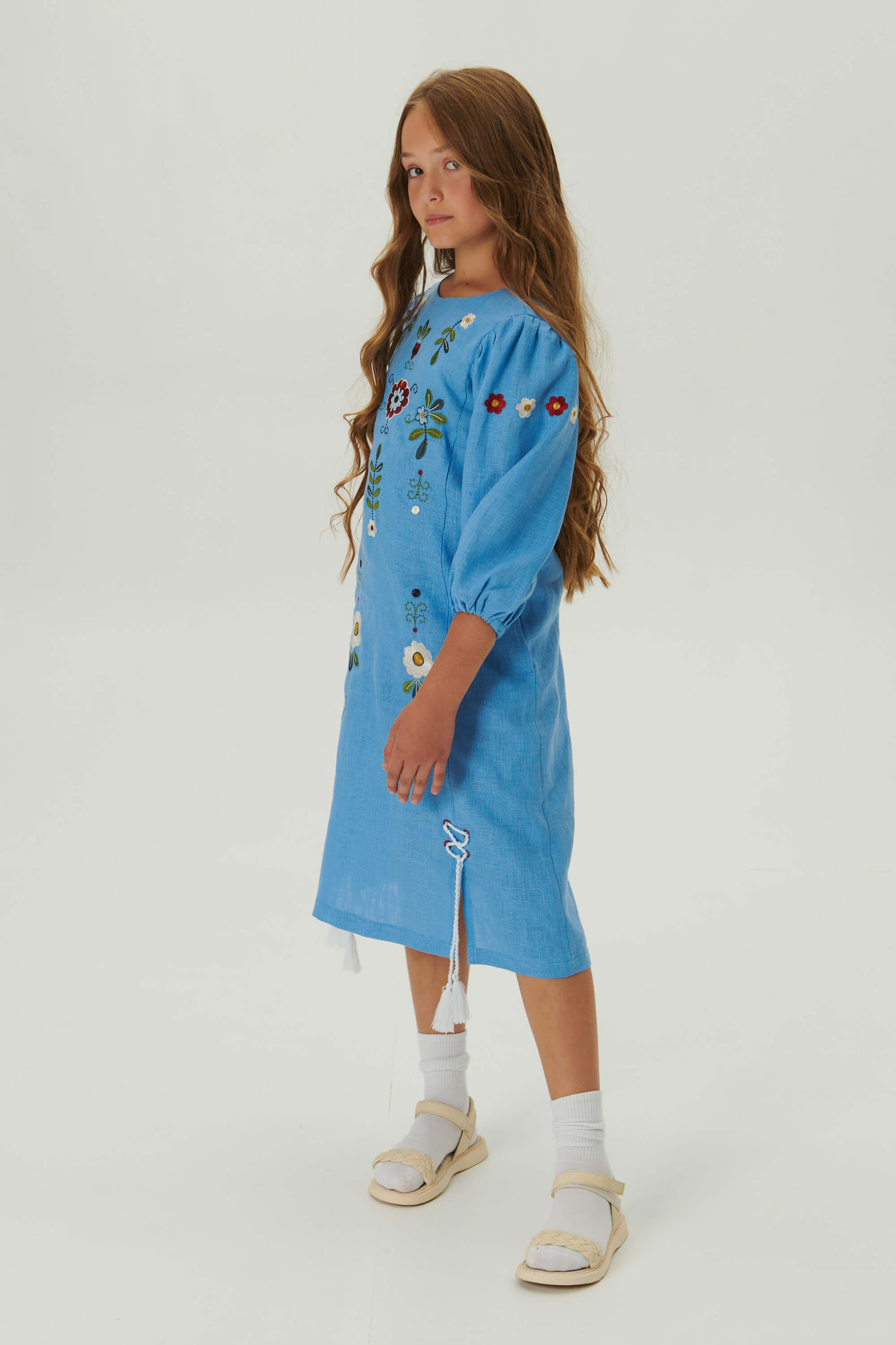 Embroidered dress for a girl Spring  3 | 128