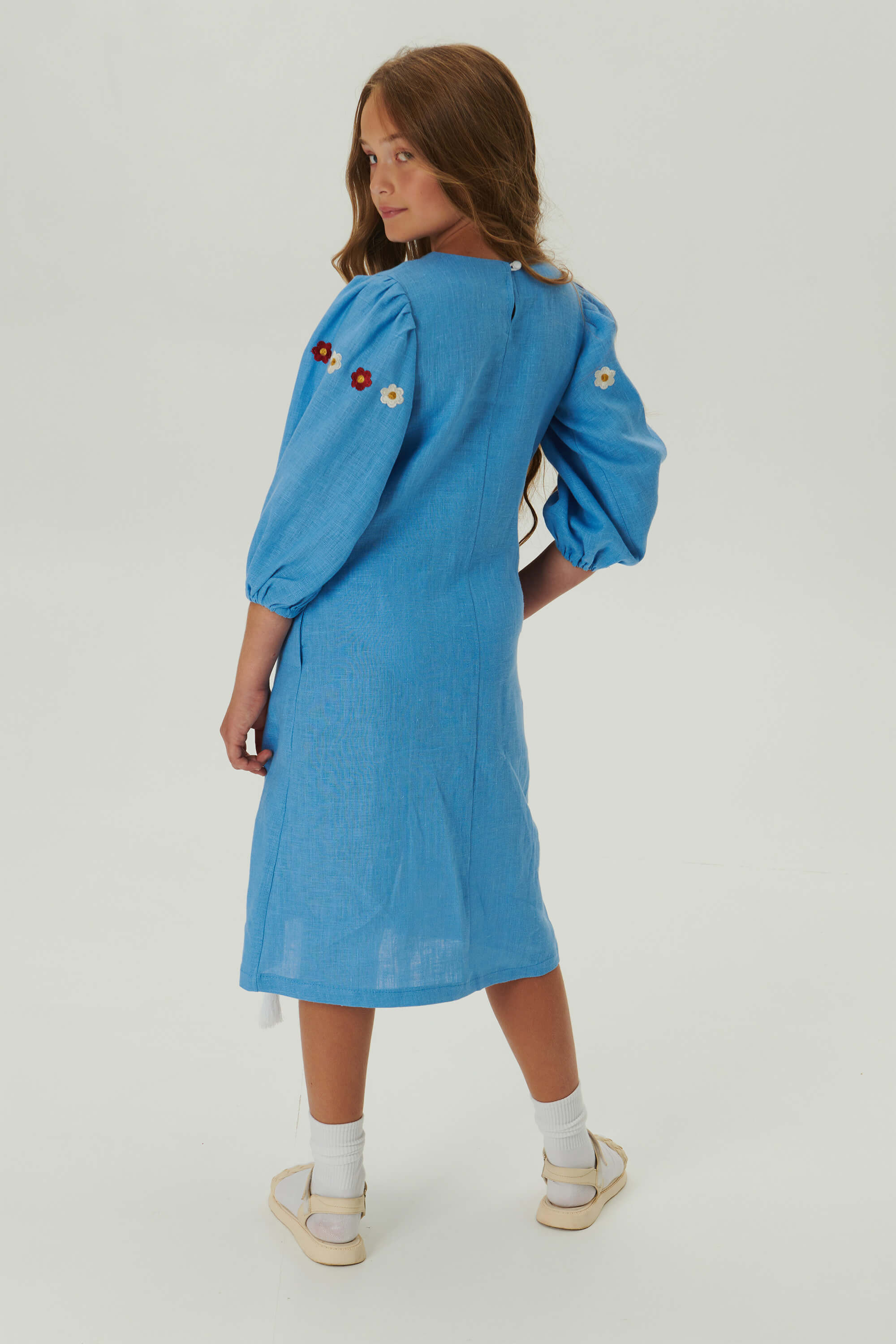 Embroidered dress for a girl Spring  3 | 128