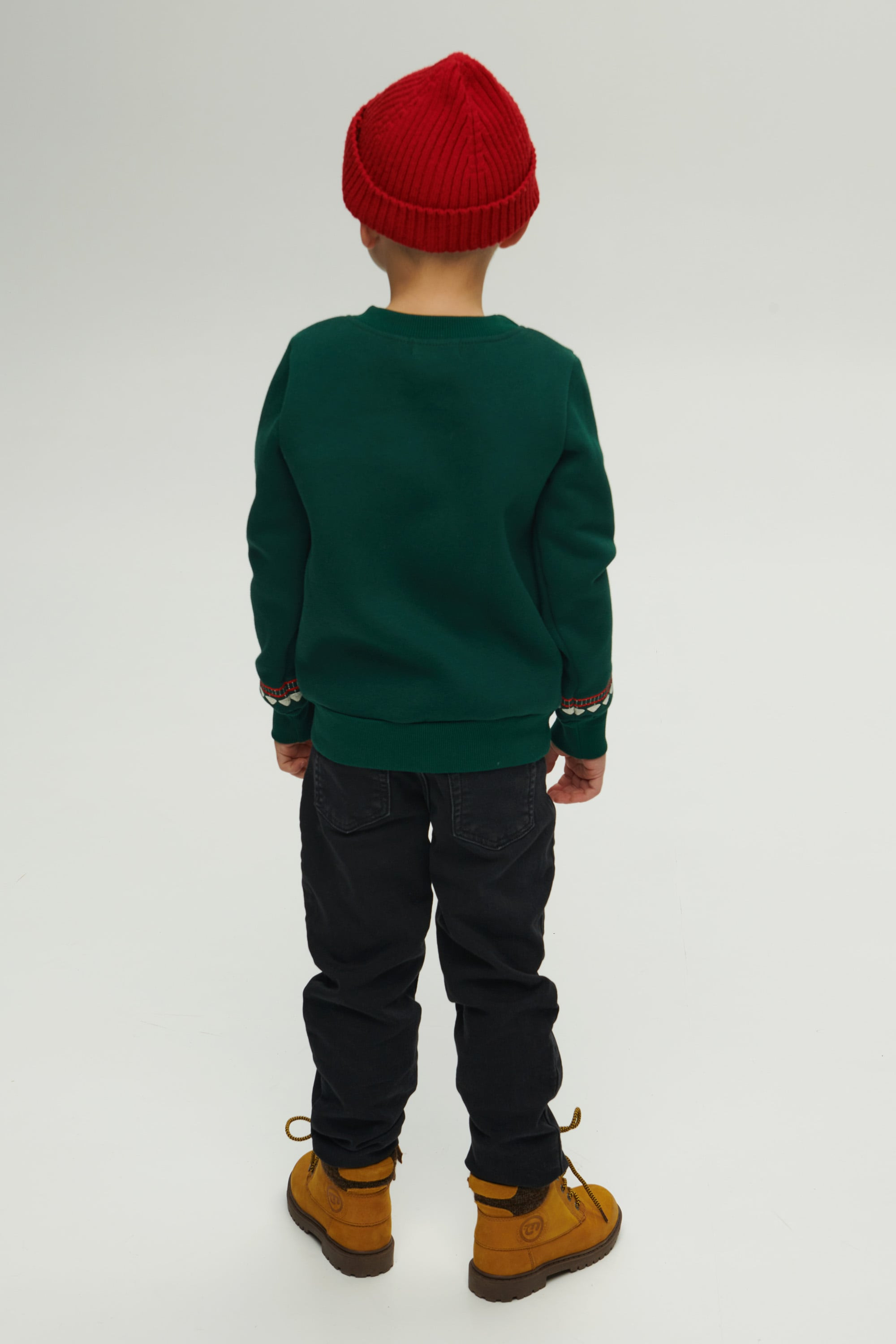 Christmas green sweatshirt for a boy | 80