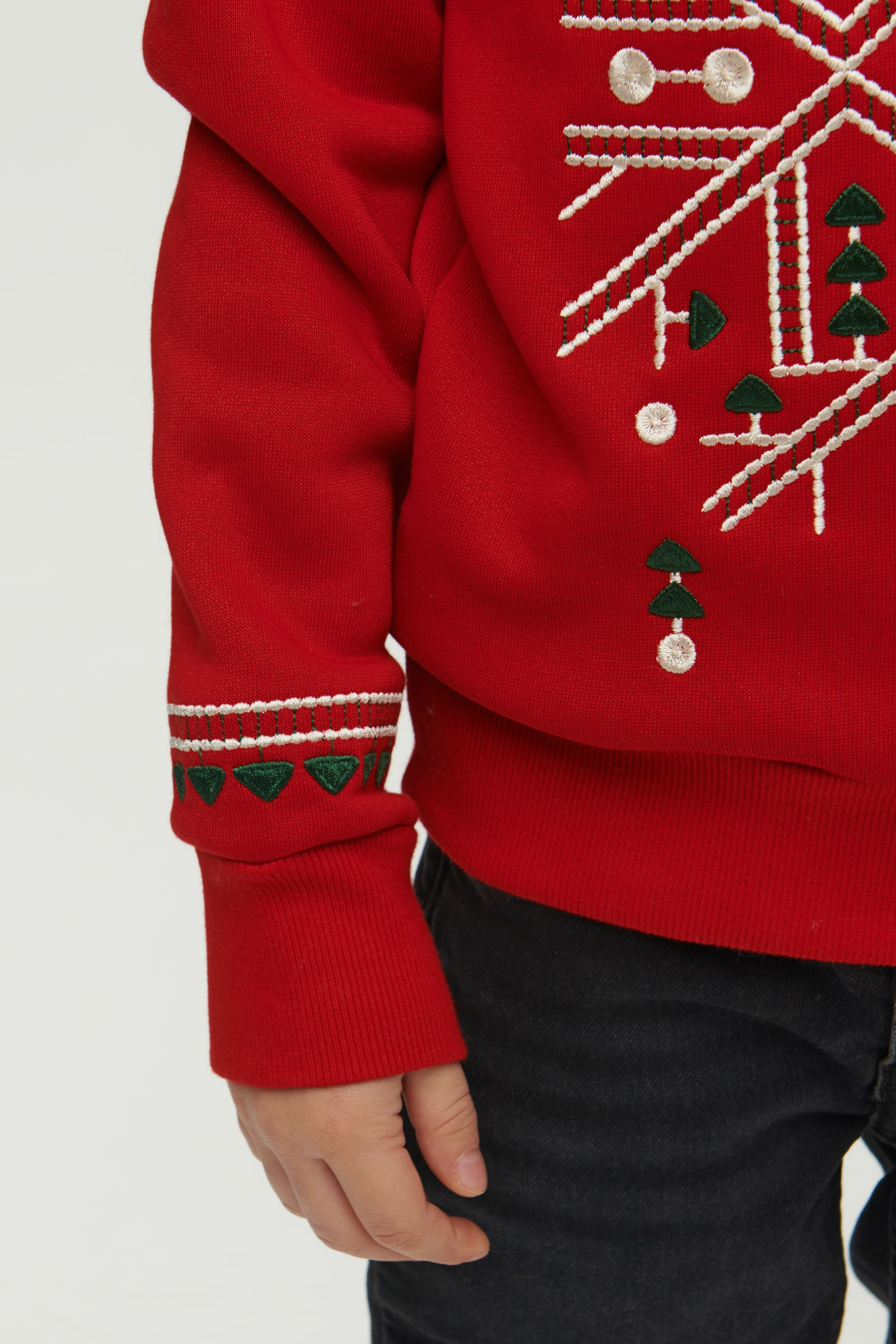 Christmas red sweatshirt for a boy | 80