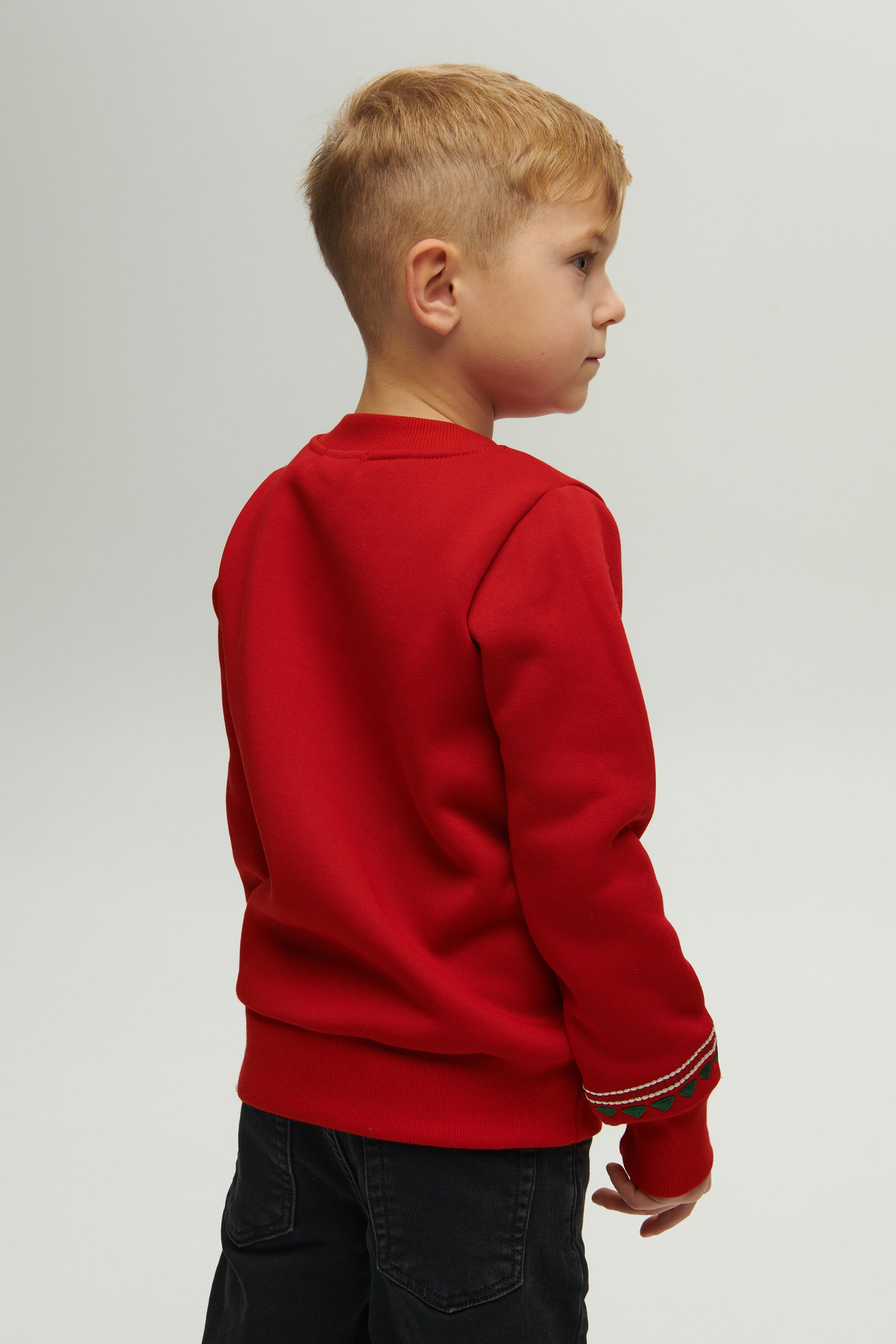 Christmas red sweatshirt for a boy | 80