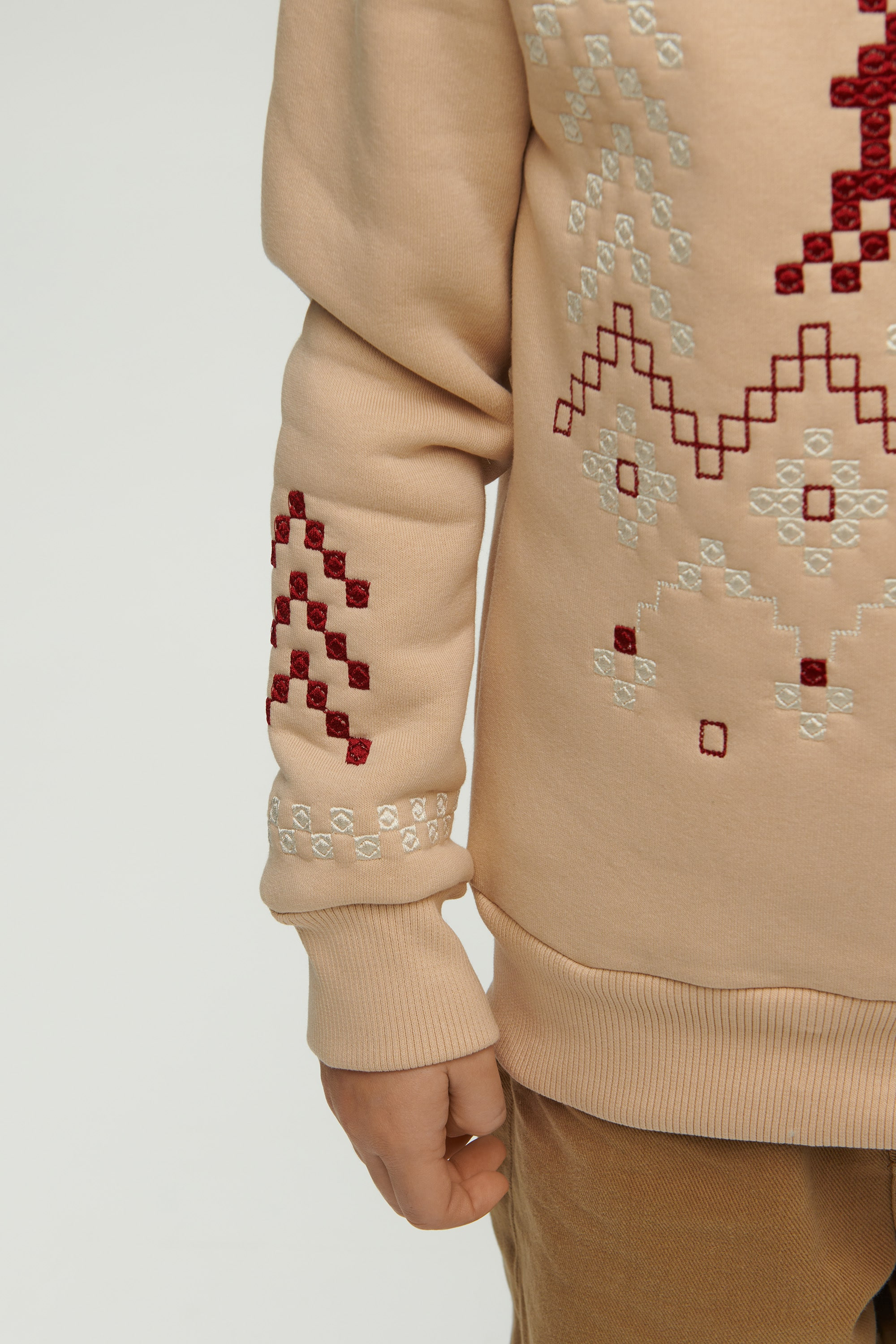 Christmas beige sweatshirt for a boy December | 80