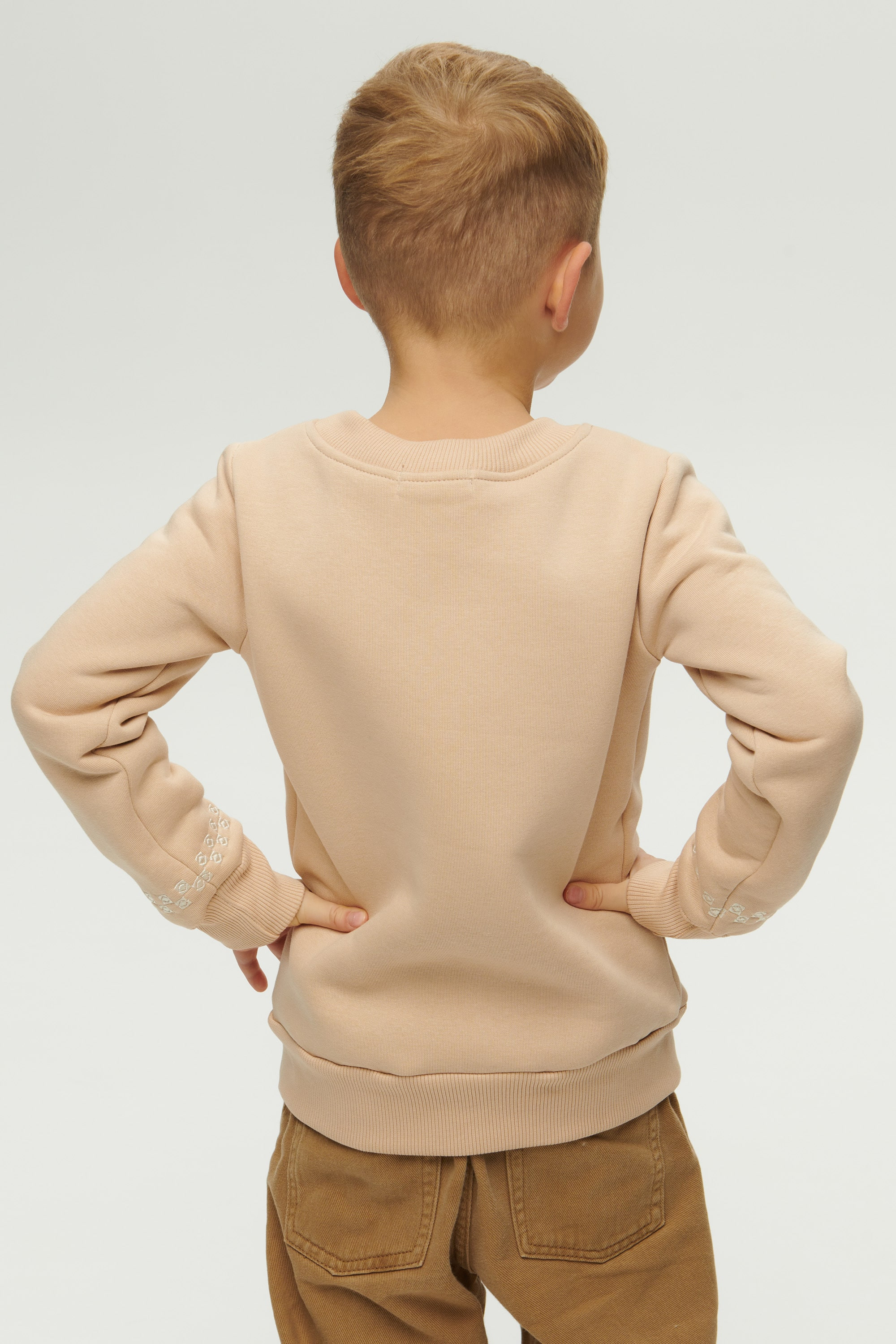 Christmas beige sweatshirt for a boy December | 80