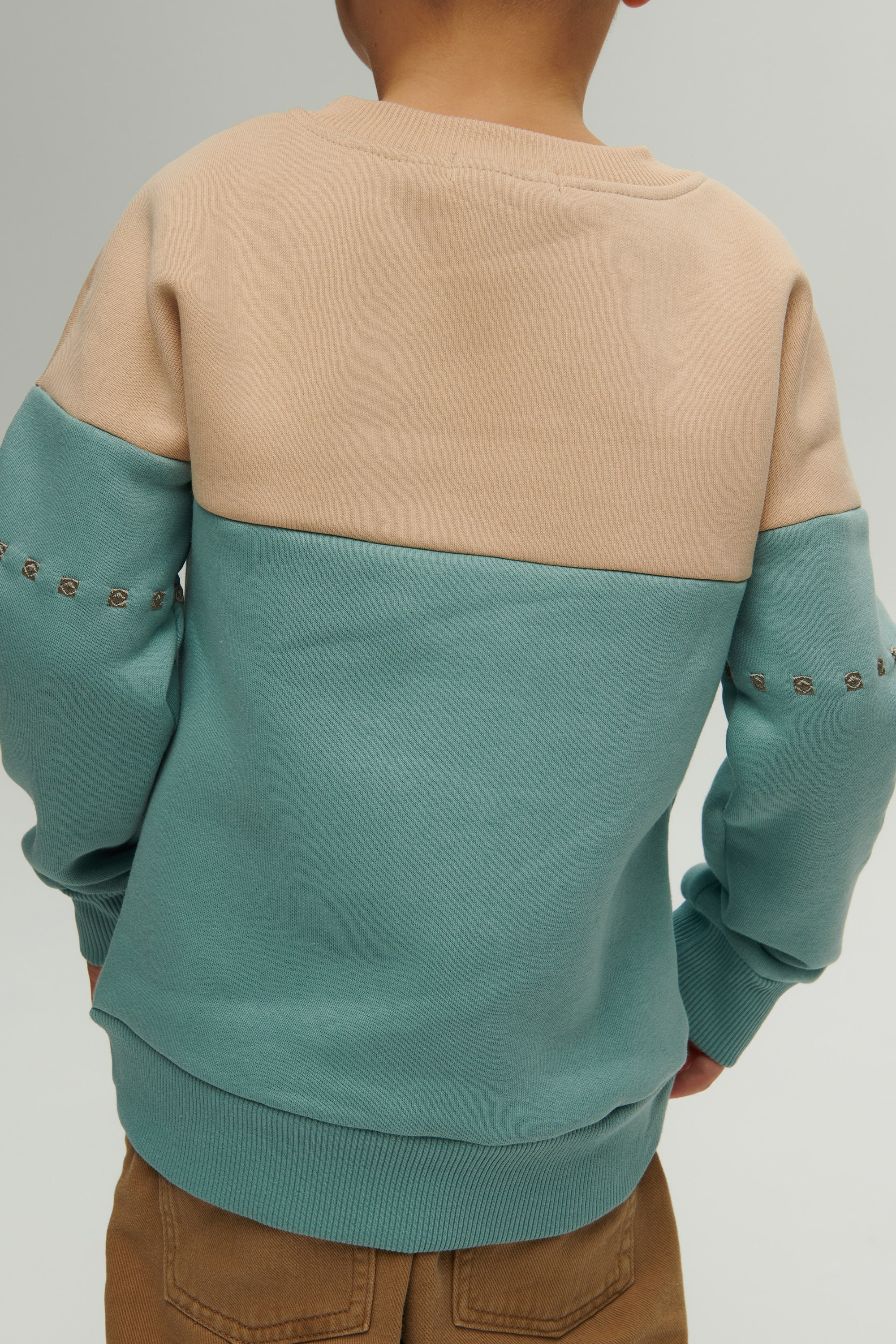 New Year's blue sweatshirt for a boy December | 80