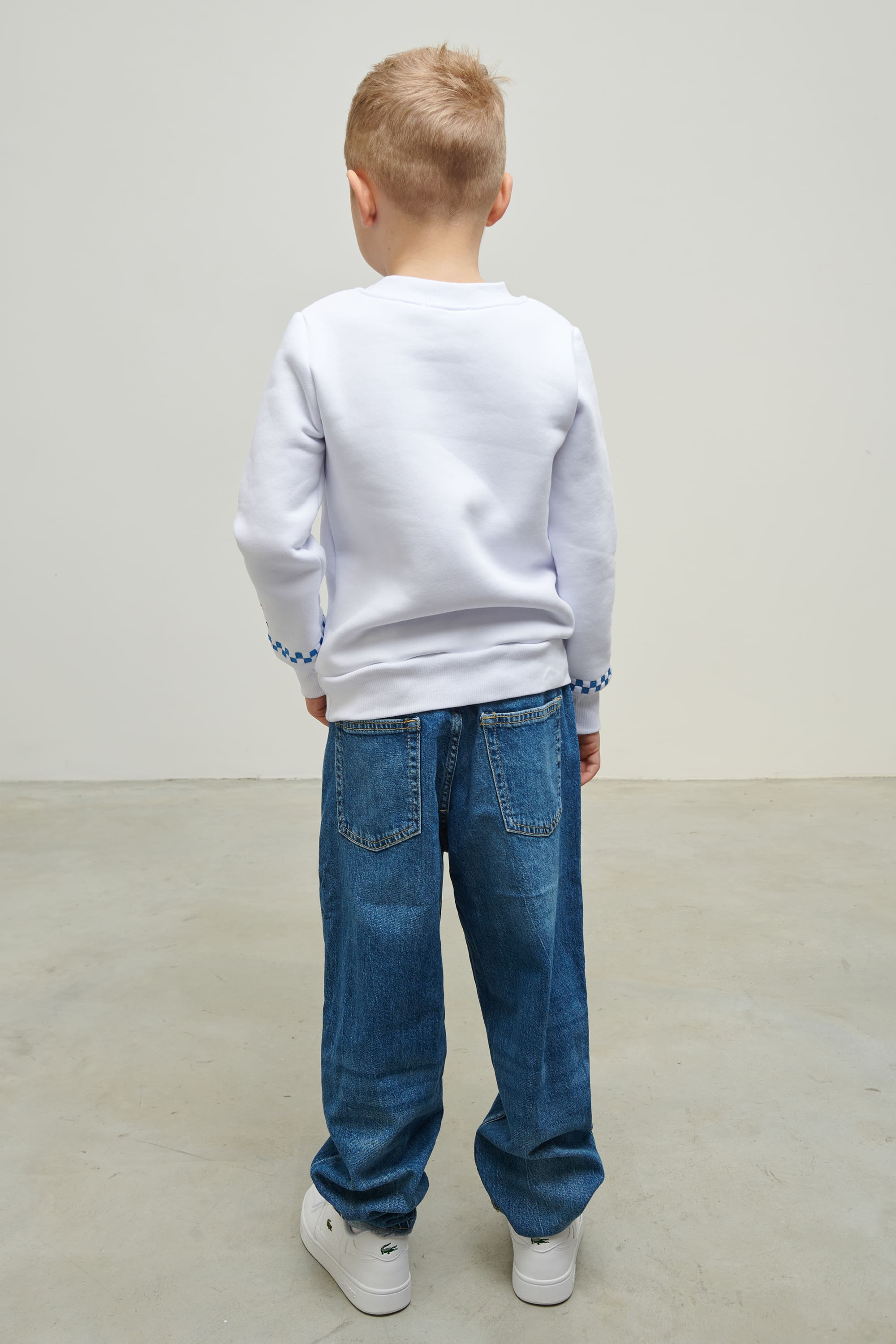 Christmas white sweatshirt for a boy December