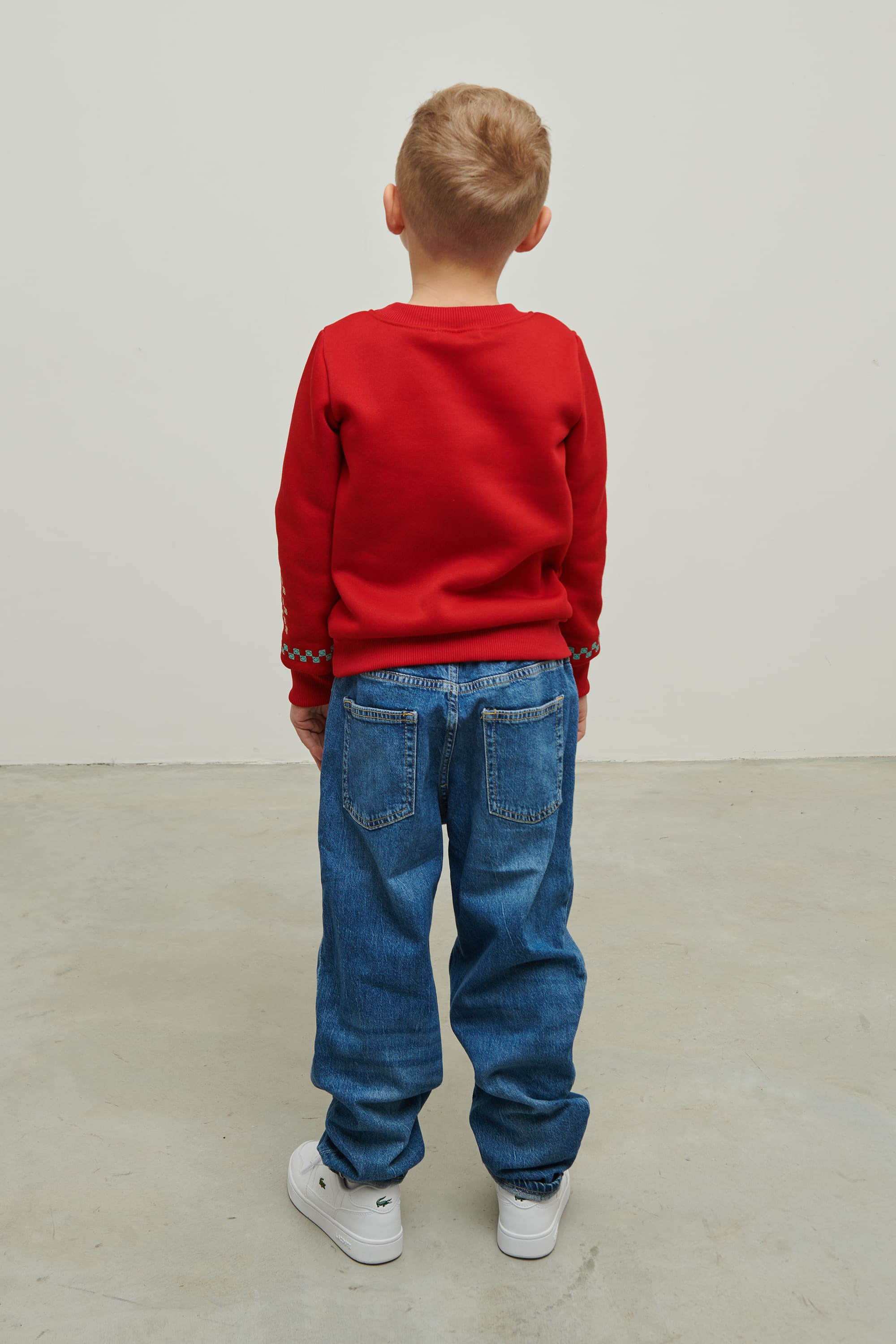 Christmas red sweatshirt for a boy December