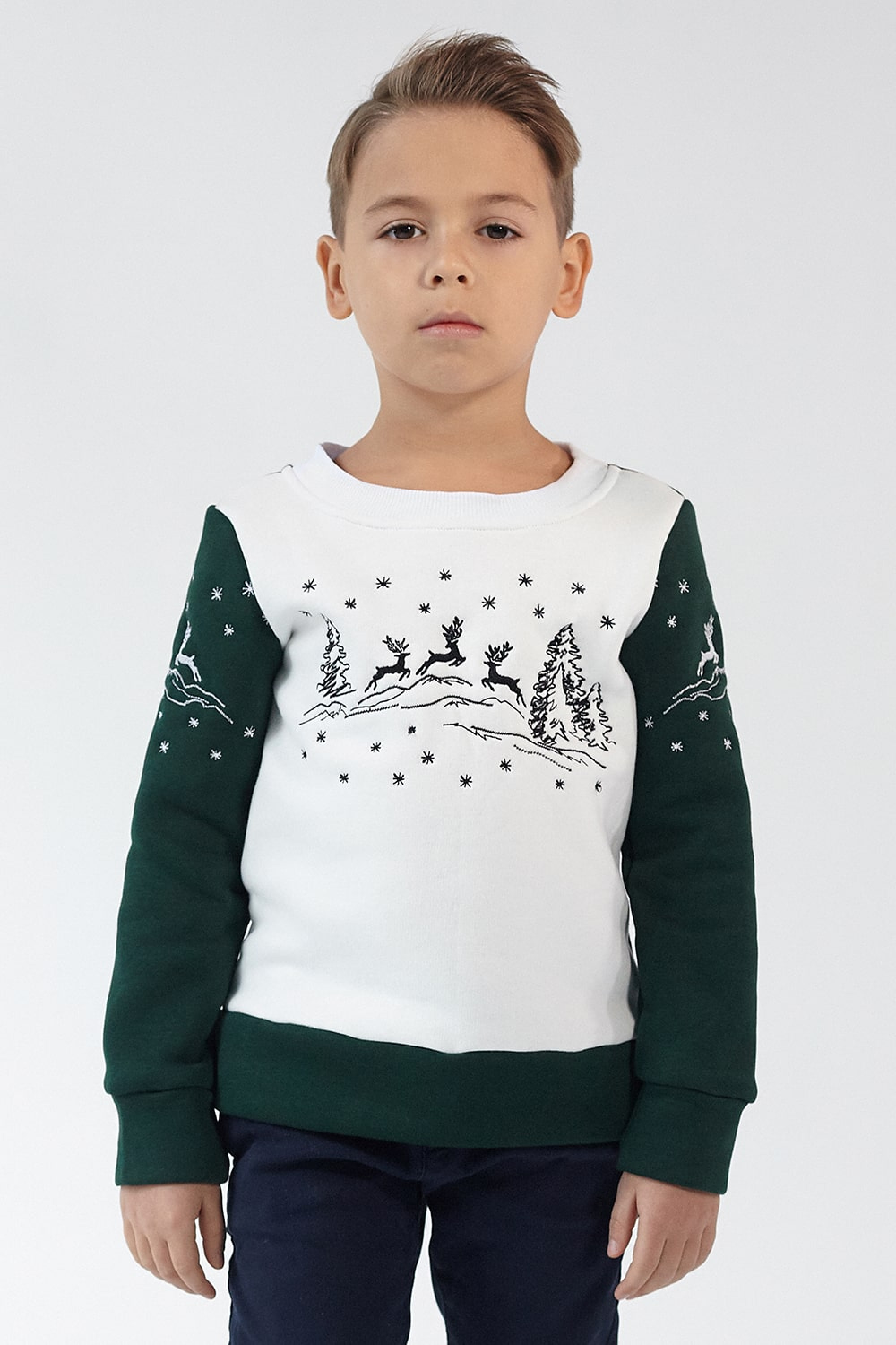 New Year's children's sweaters for two