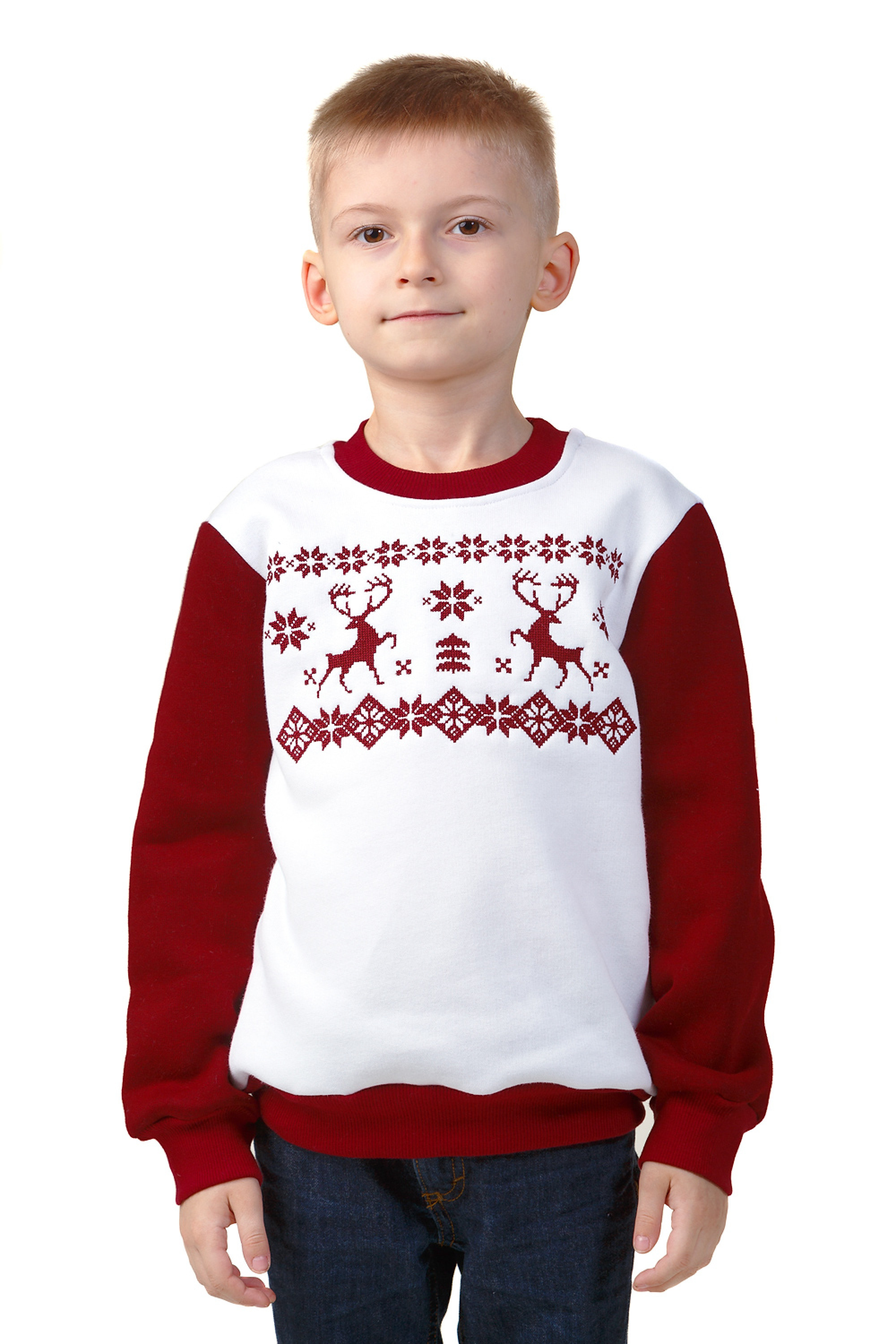 Christmas sweatshirt for boys with deer