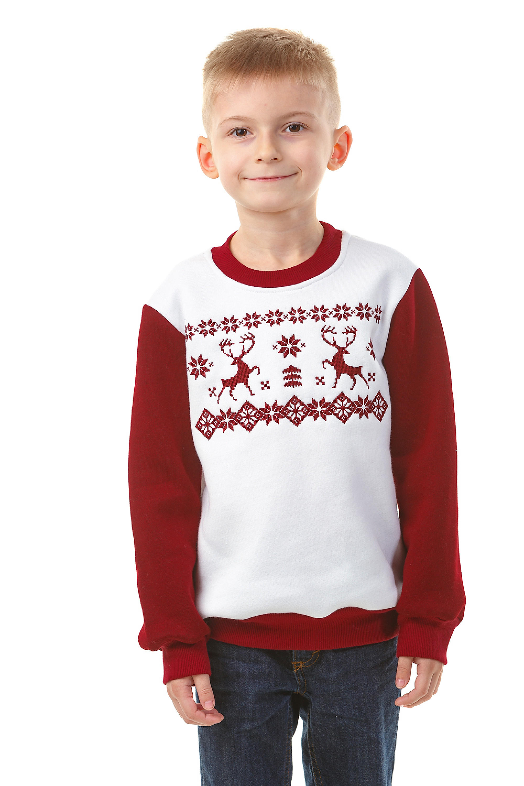 Christmas sweatshirt for boys with deer