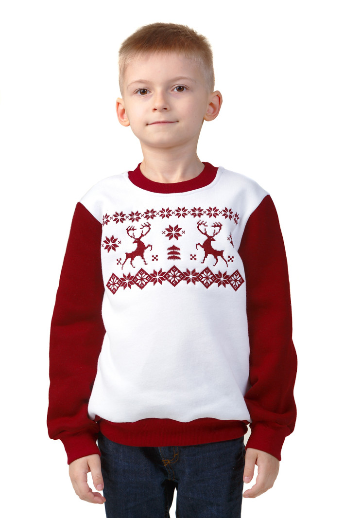 Christmas sweatshirt for boys with deer | 98