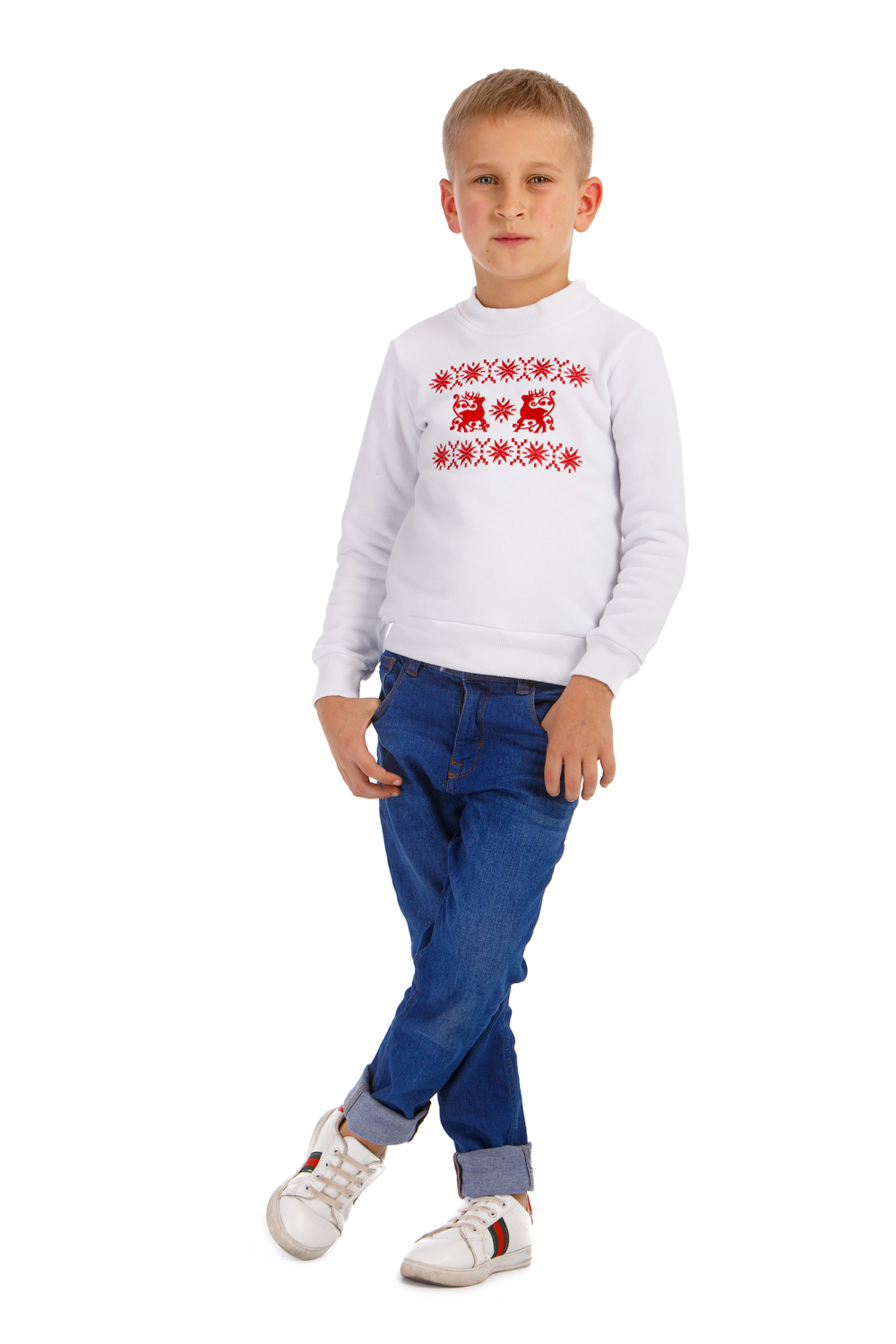 Christmas sweatshirt for boys with deer