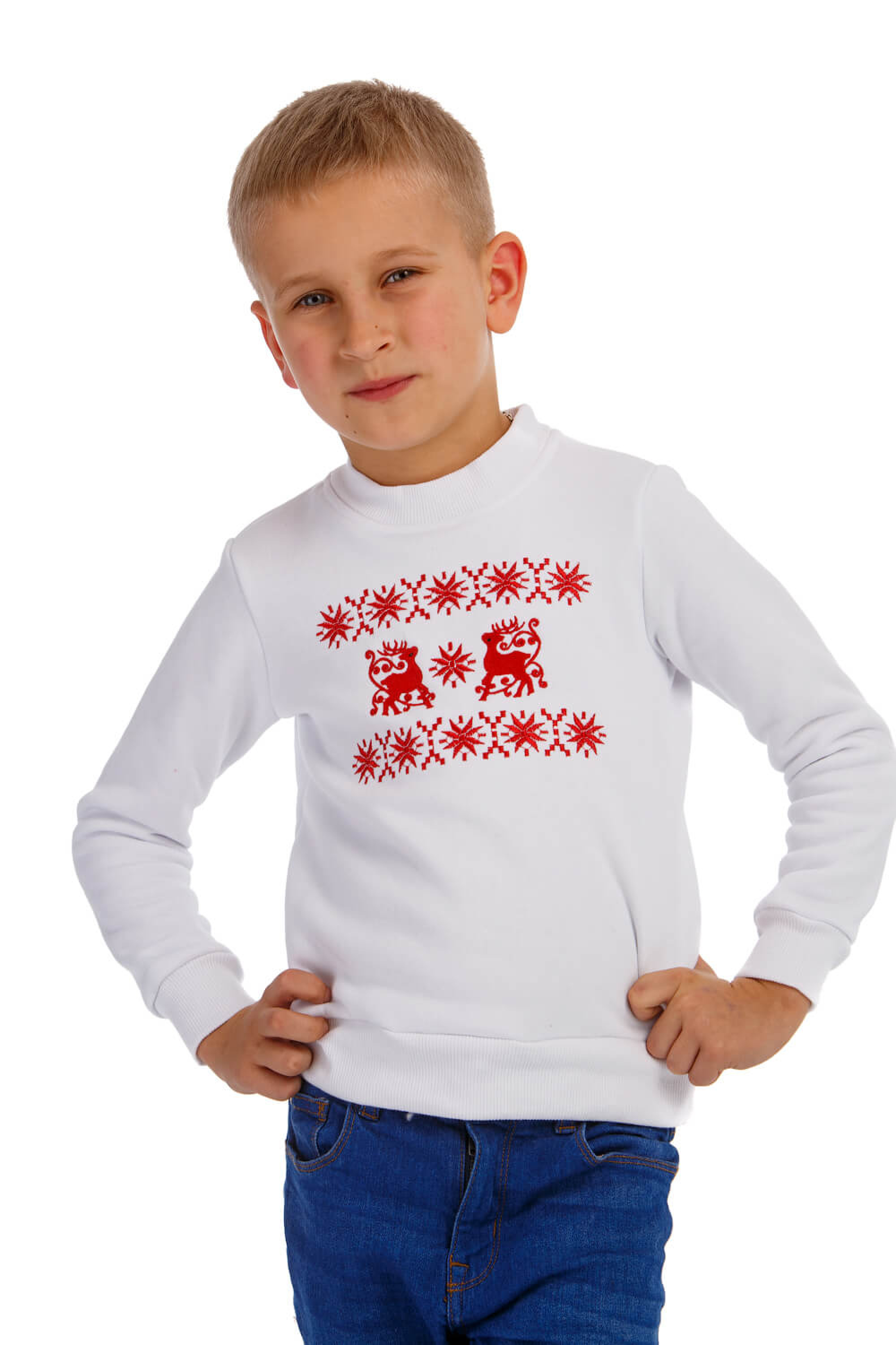 Christmas sweatshirt for boys with deer