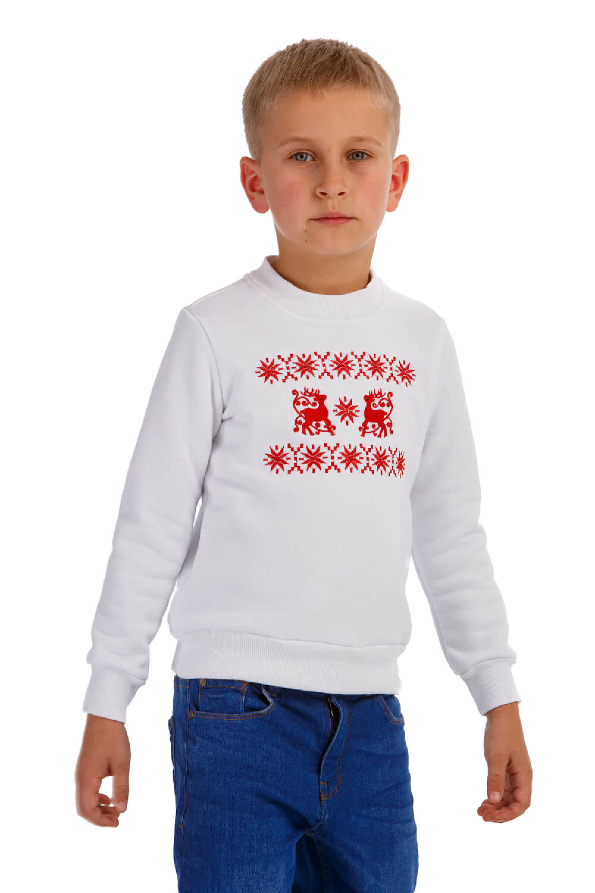 Christmas sweatshirt for boys with deer | 116
