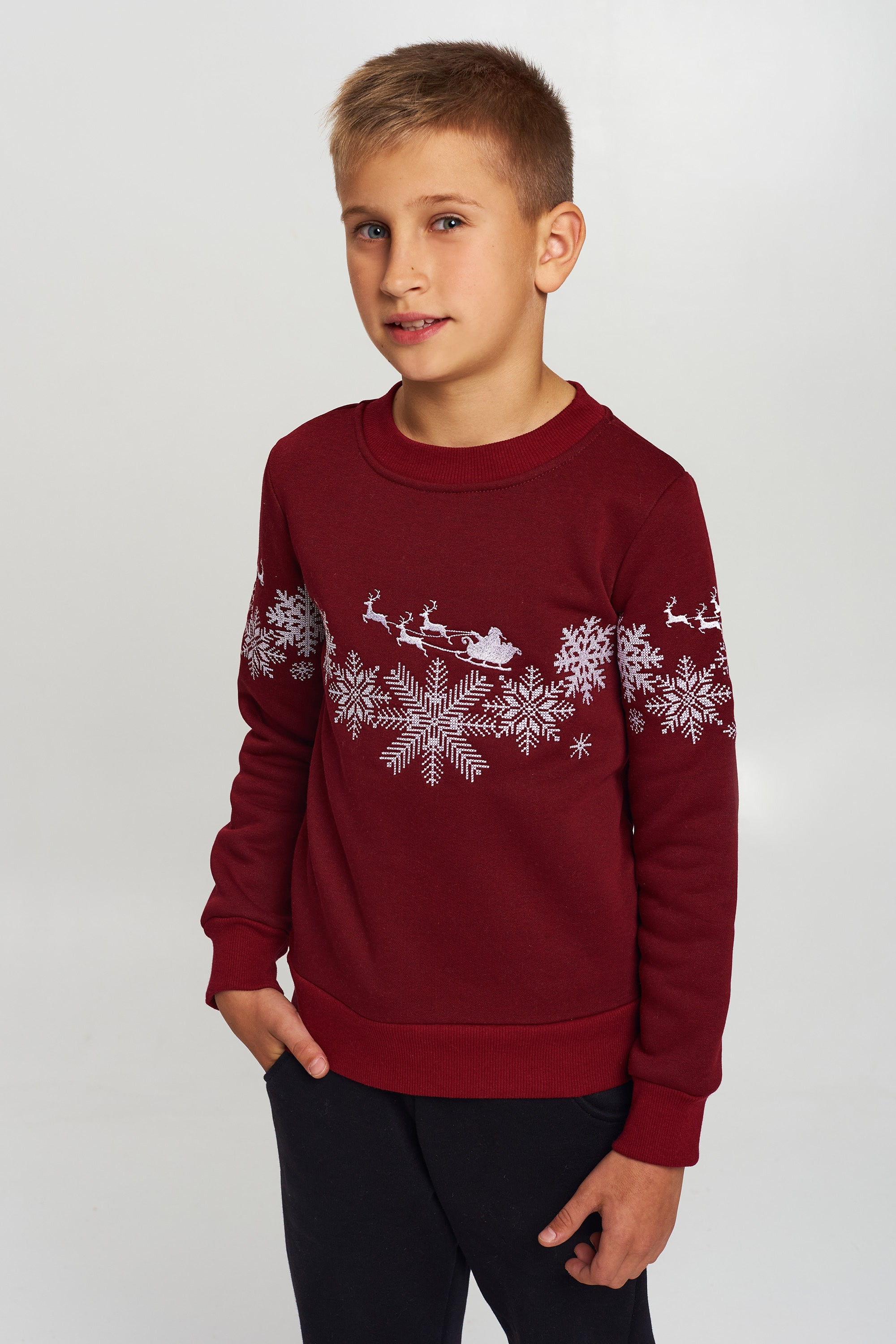 Christmas sweatshirt for a boy