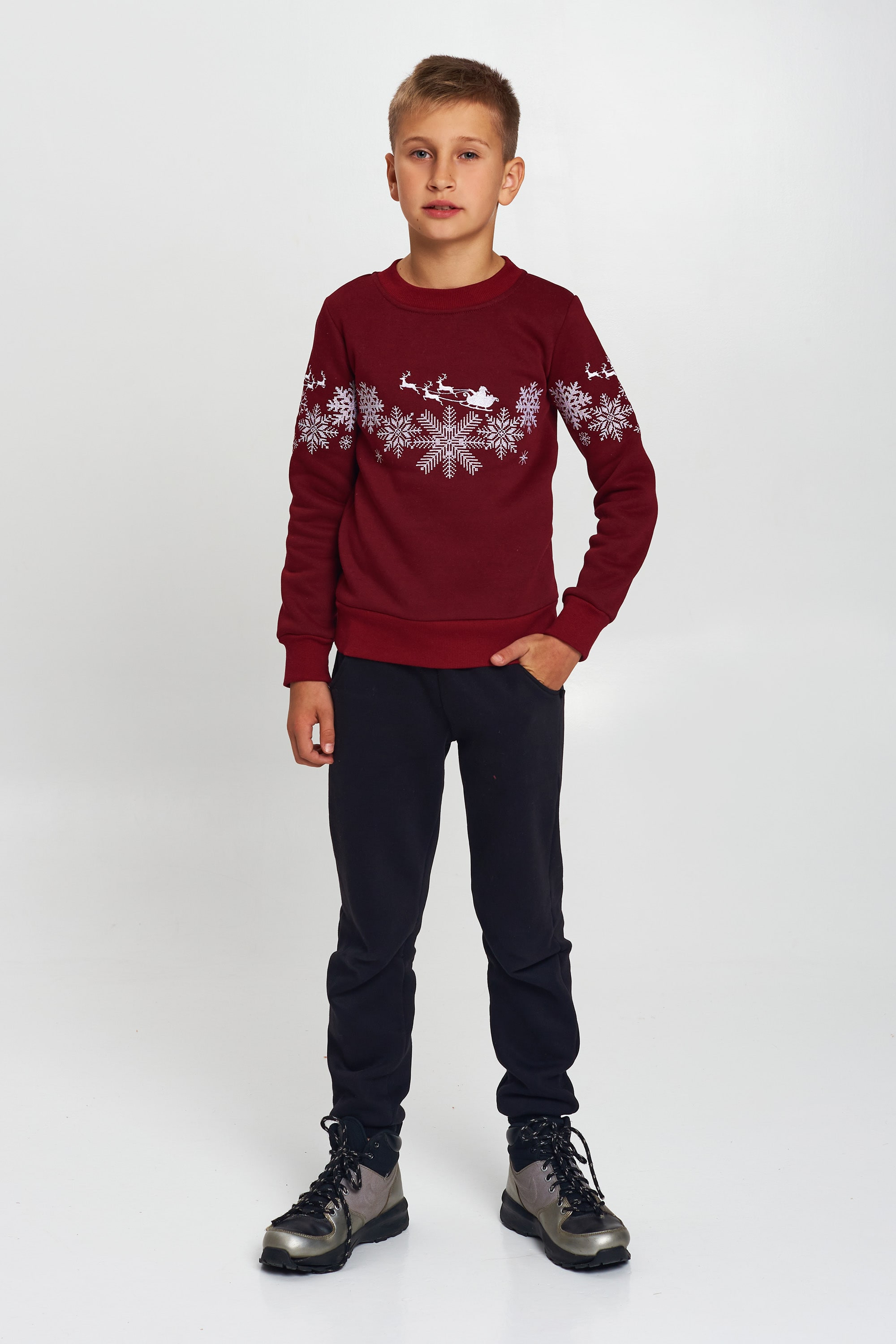 Christmas sweatshirt for a boy