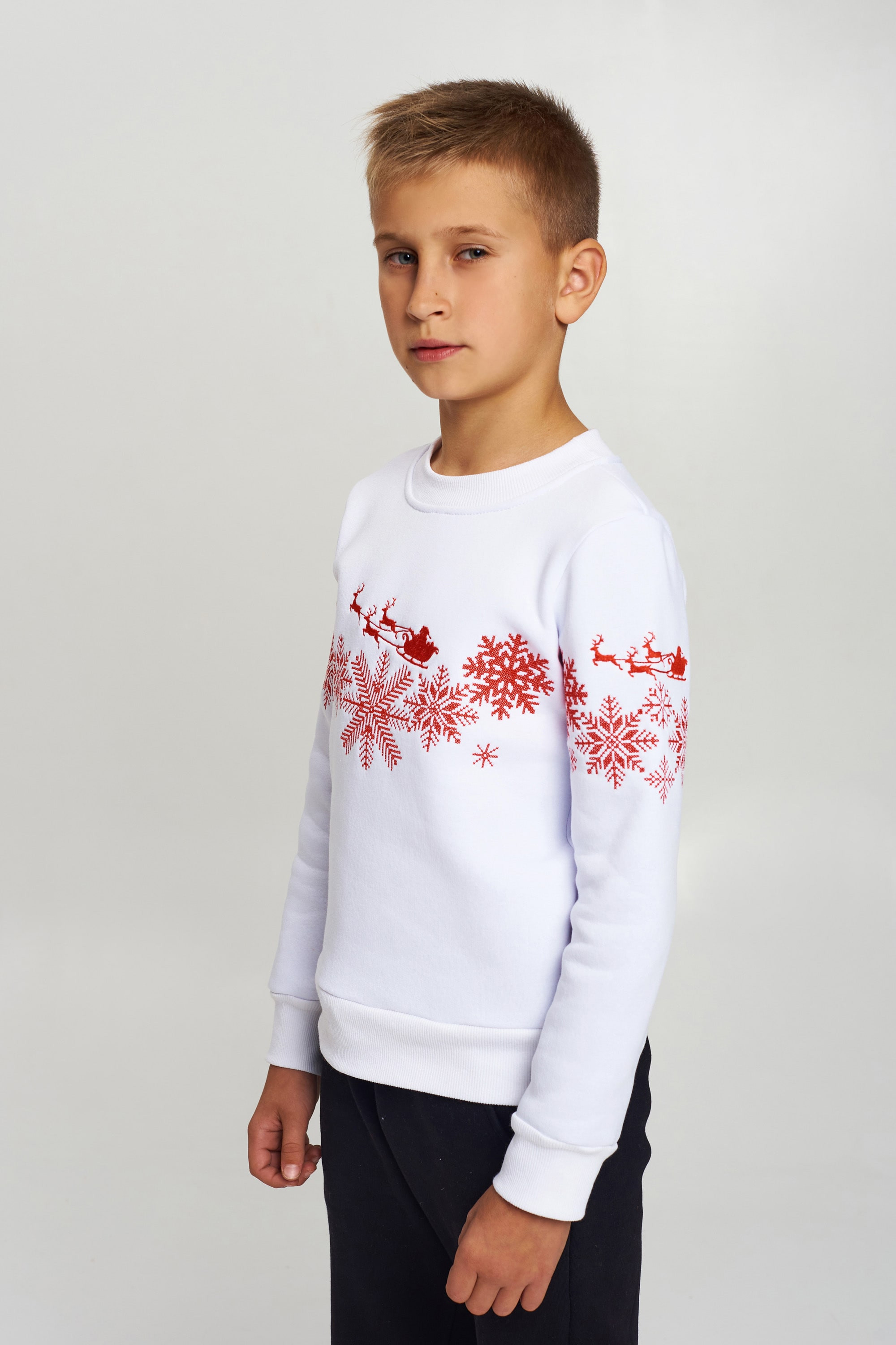 Christmas sweatshirt for a boy White | 80