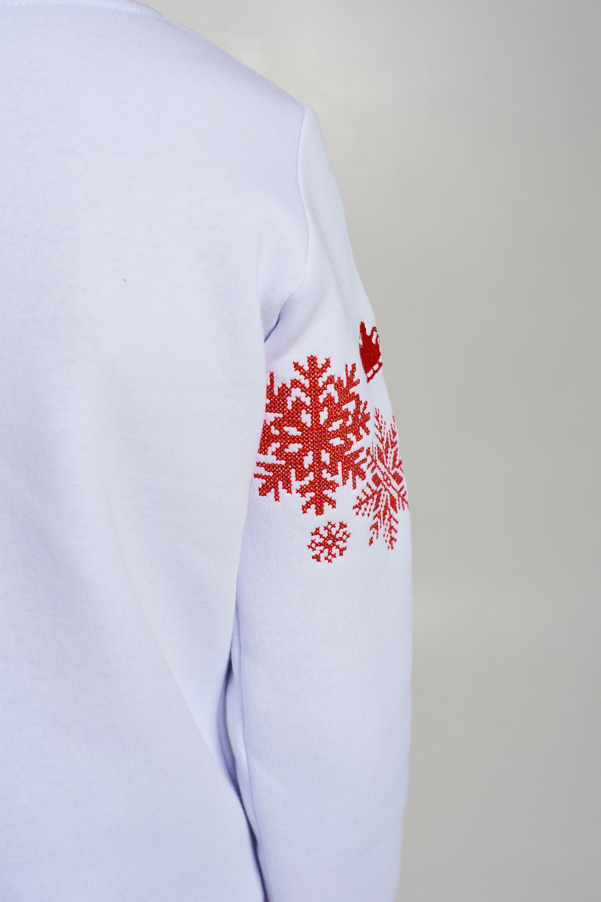 Christmas sweatshirt for a boy White