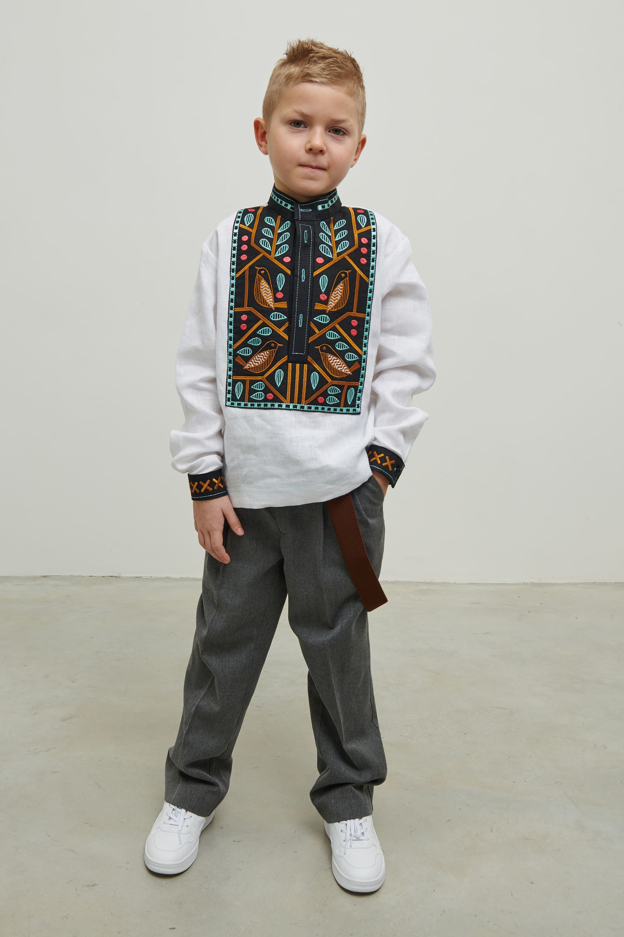Embroidered patch for a boy Love Ukraine 5 | 110