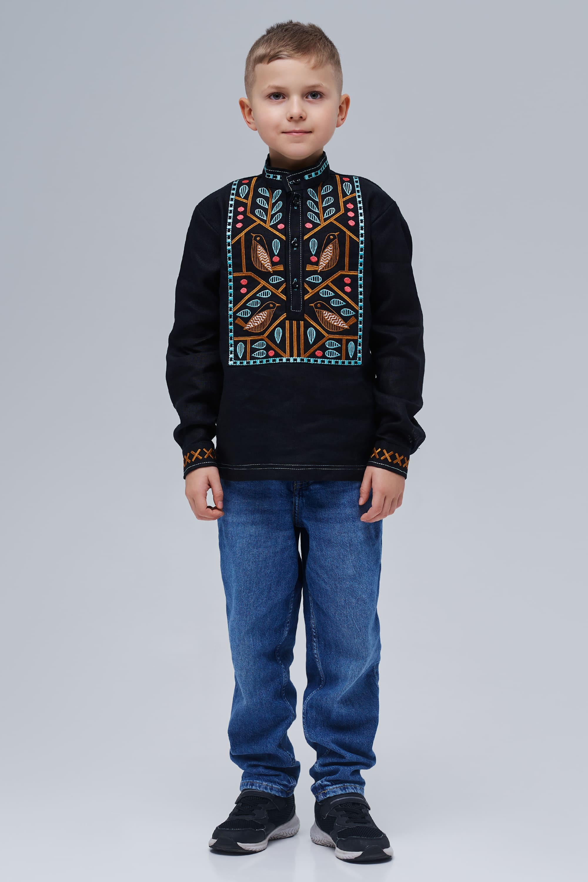 Embroidered patch for a boy Love Ukraine 5 | 110