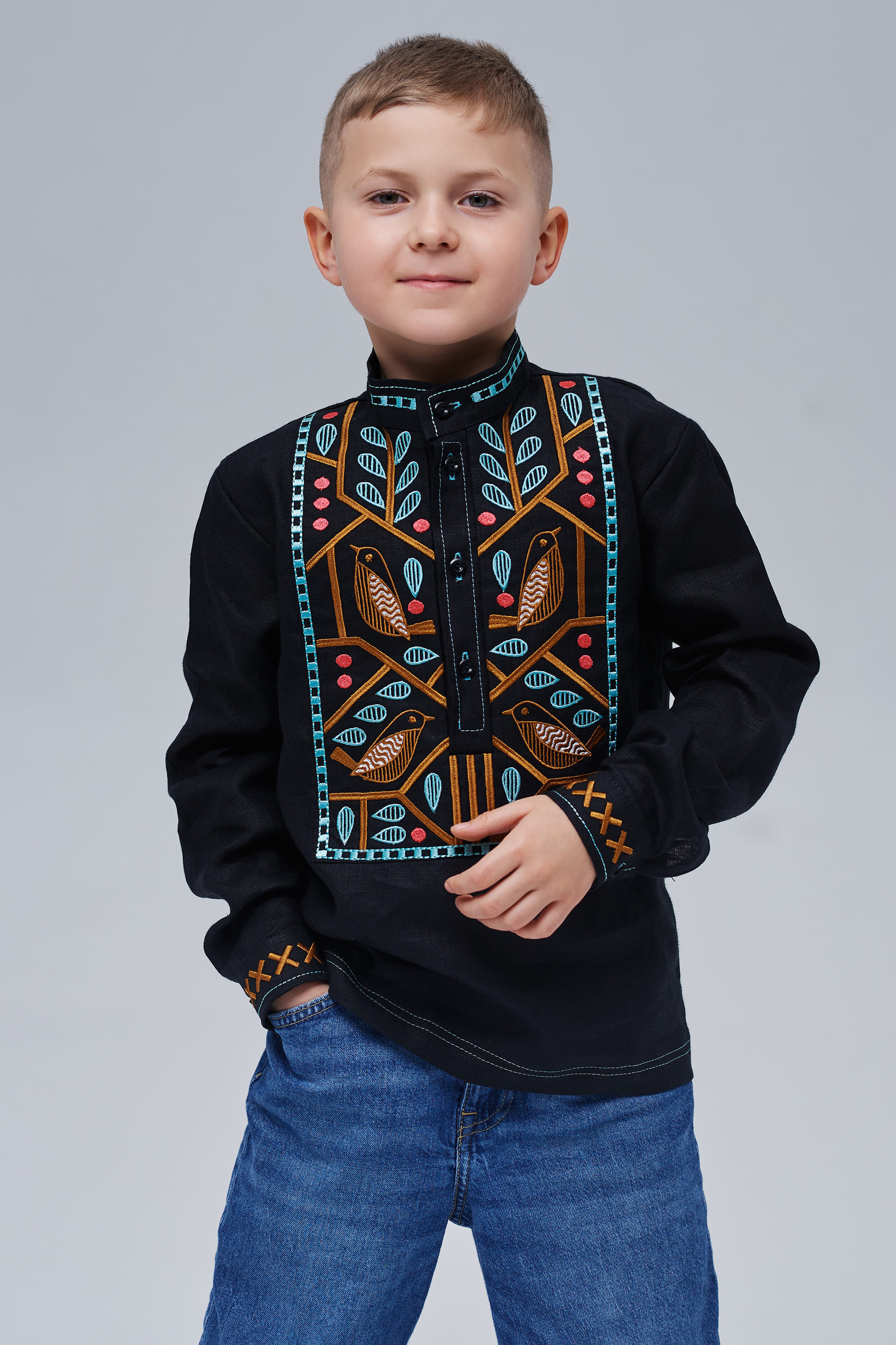 Embroidered patch for a boy Love Ukraine 5