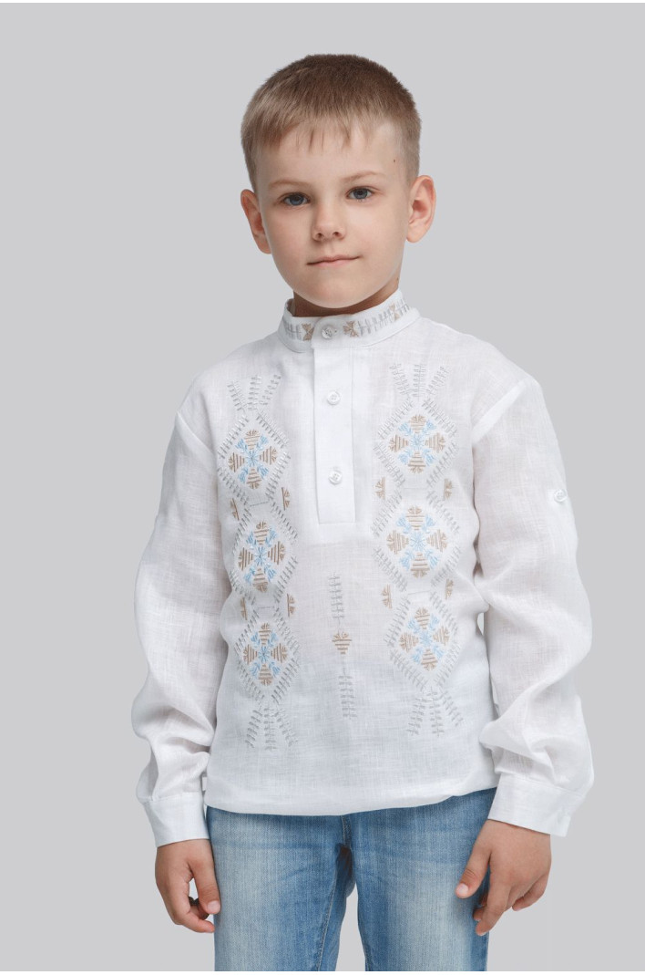 Children's embroidery for the boy Trinity White | 110