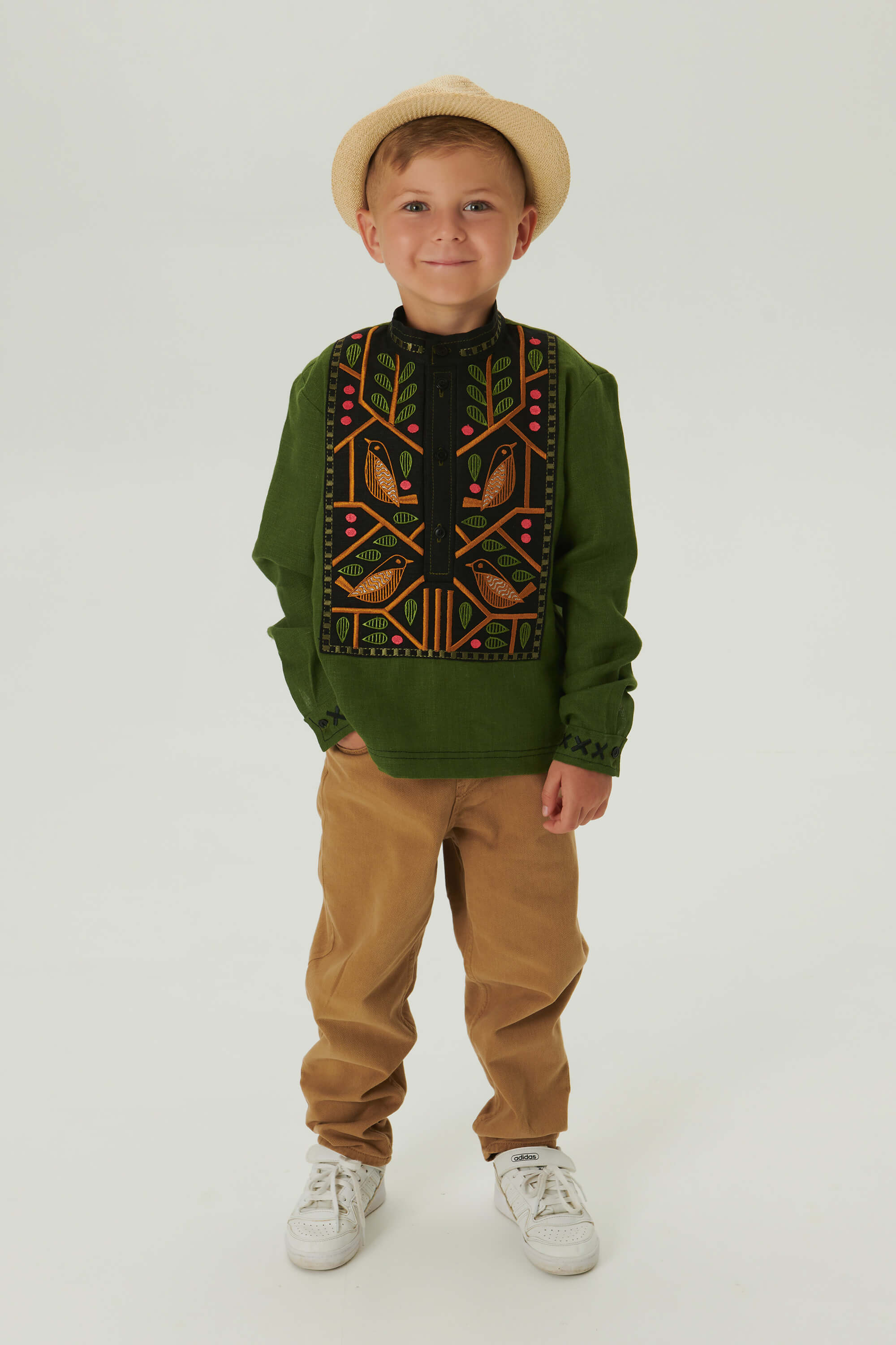 Embroidered patch for a boy Love Ukraine 2